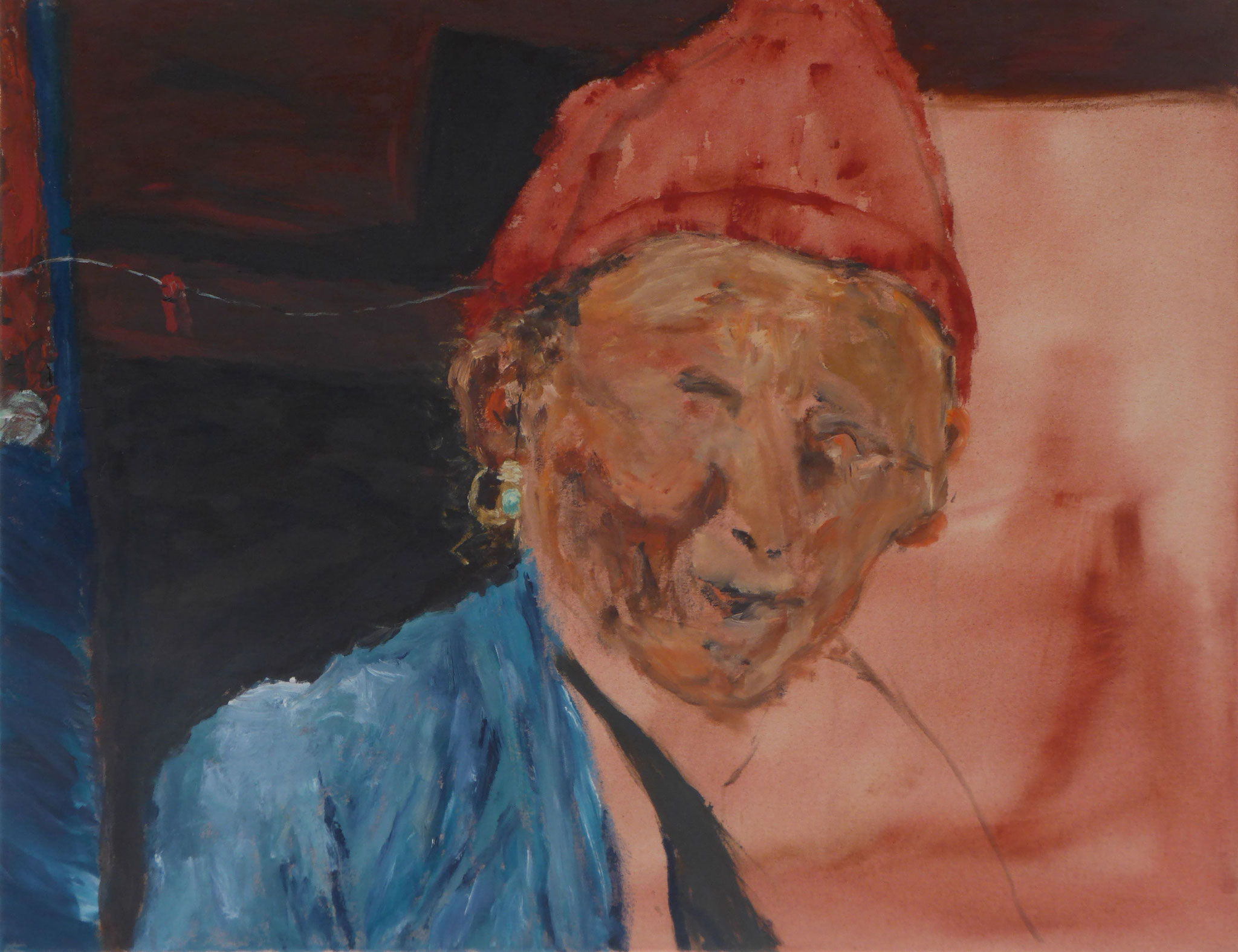 Mustang People 9, Acryl/Lwd., 90 x 70 cm, 2015