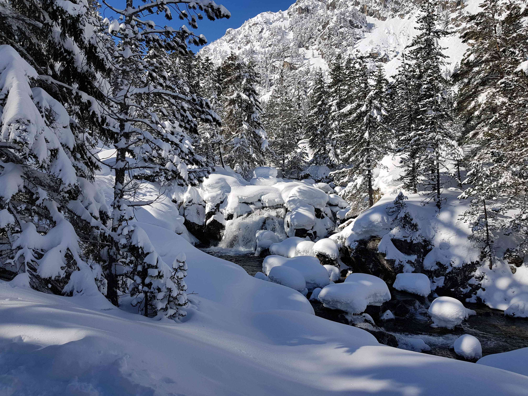 Le pont d'espagne sous la neige - Cauterets-chalet102