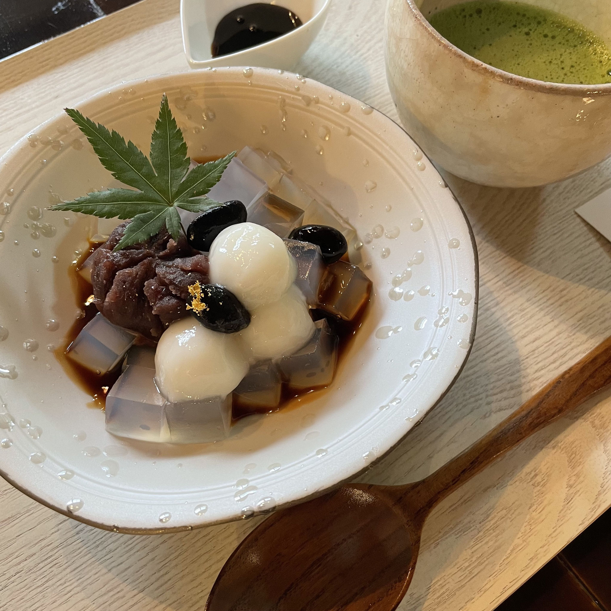 ほうじ茶あんみつ