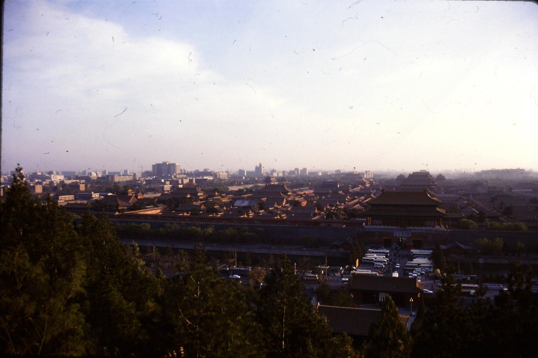 18/11/1988: 31: view of Forbidden City from Coal Hill