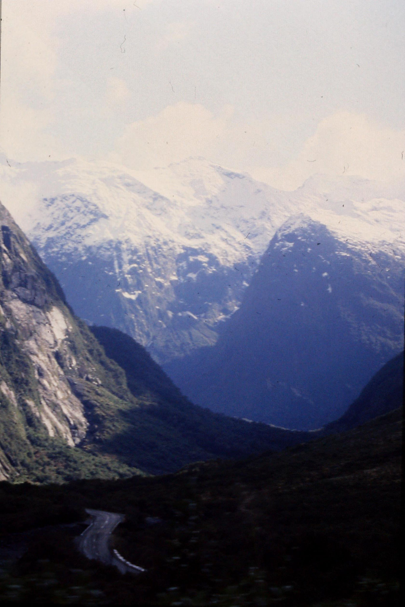 15/8/1990: 4: down valley west side of Homer tunnel