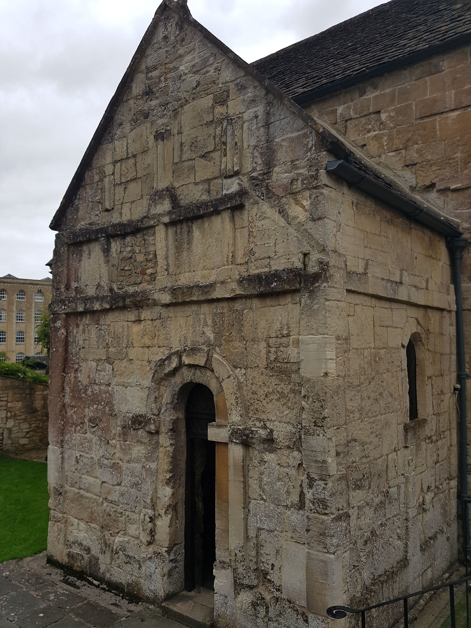 St Laurence, probably built by St Aldhelm at end of 8th century