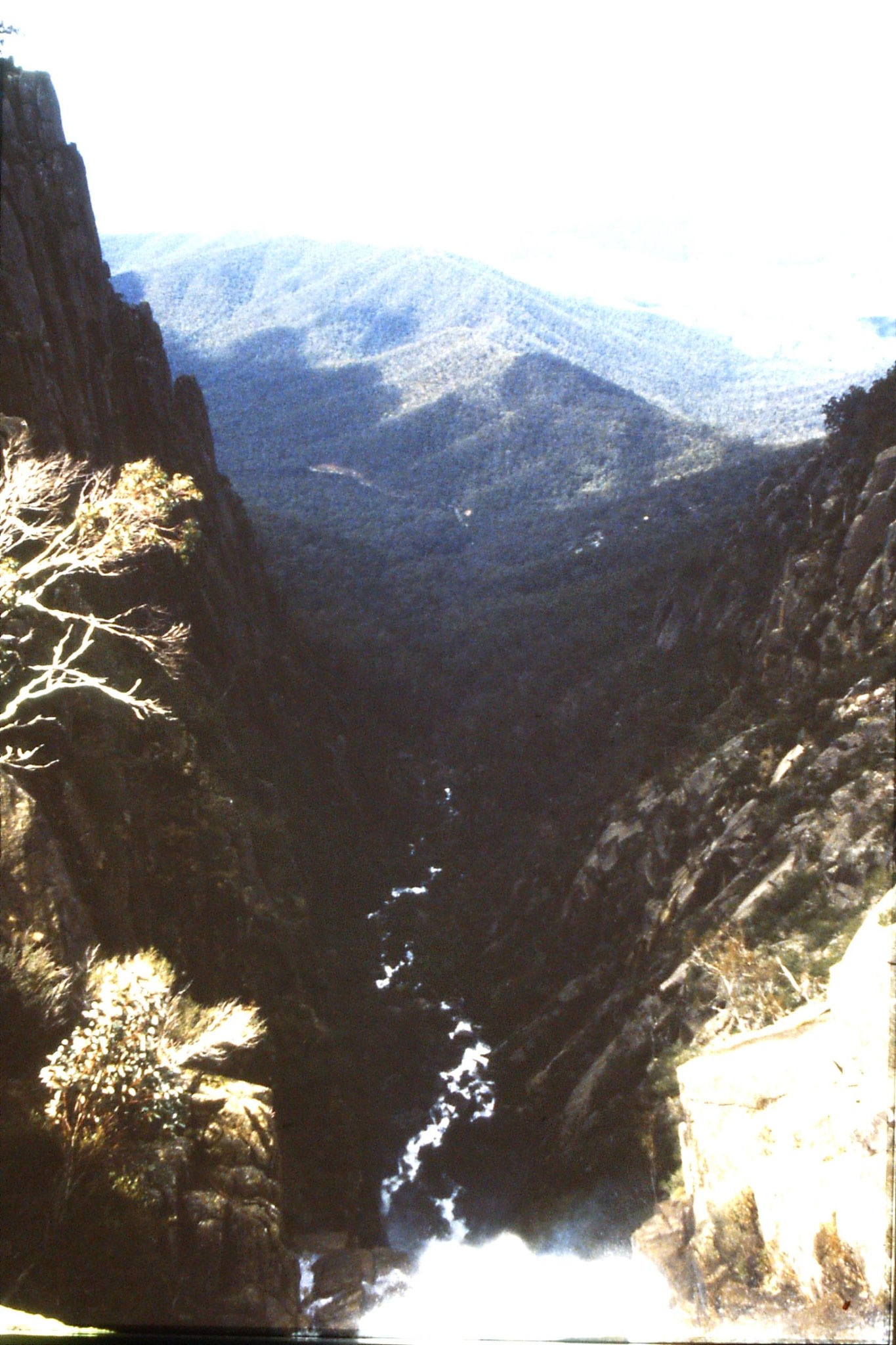 28/9/1990: 33: looking down from Crystal Brook at top