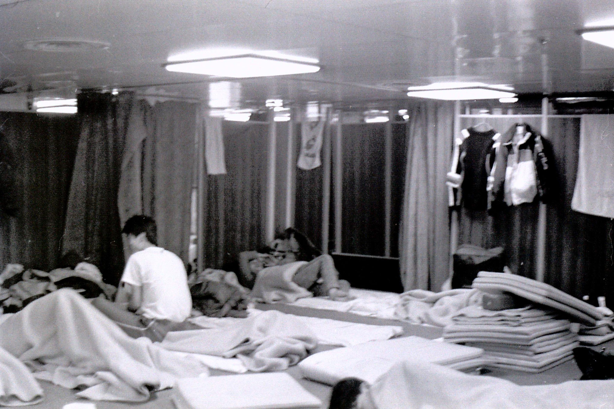 6/2/1989: 29: sleeping quarters on boat to Shanghai