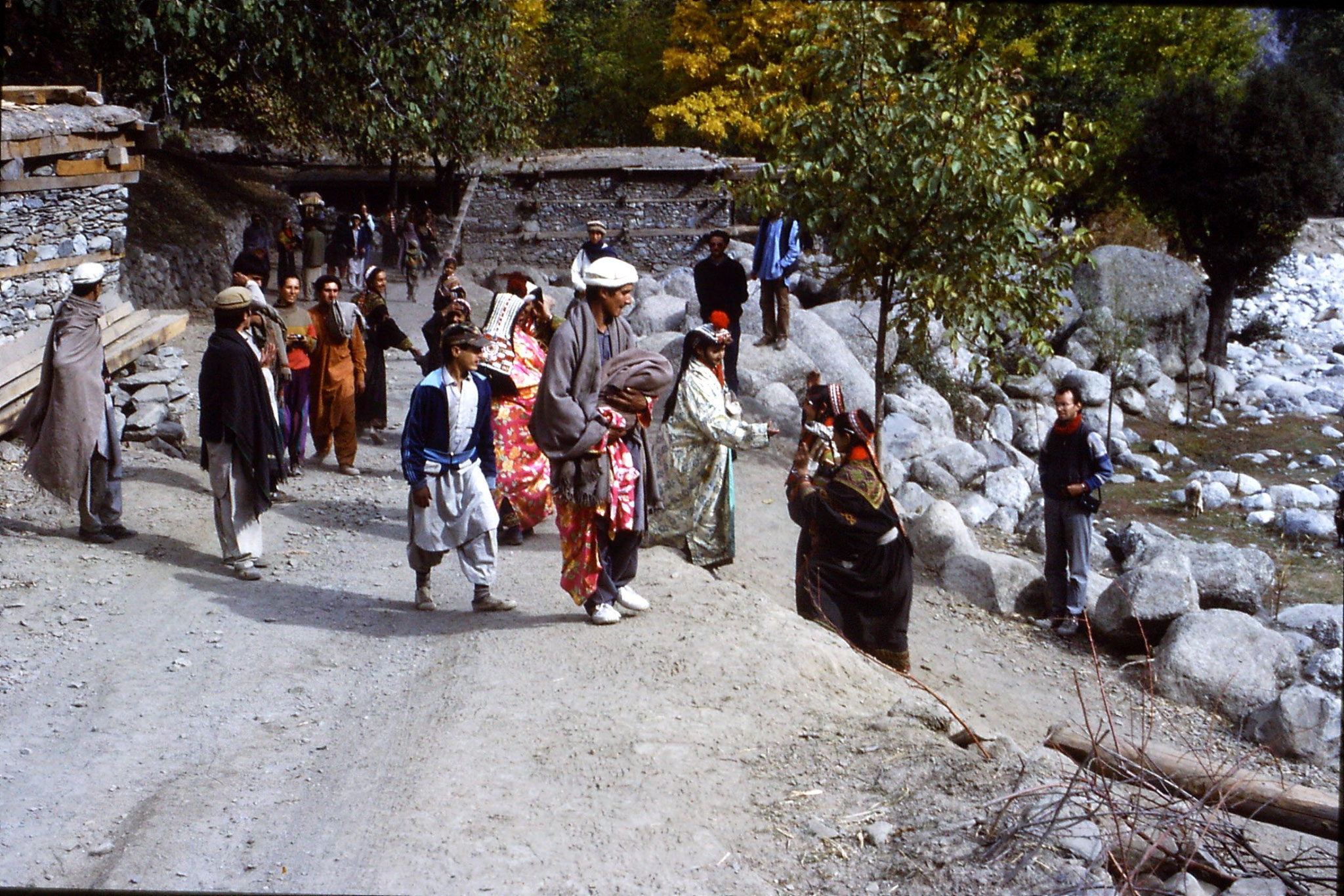 1/11/1989: 2: Kalash Valley, Bumburet, bridal procession