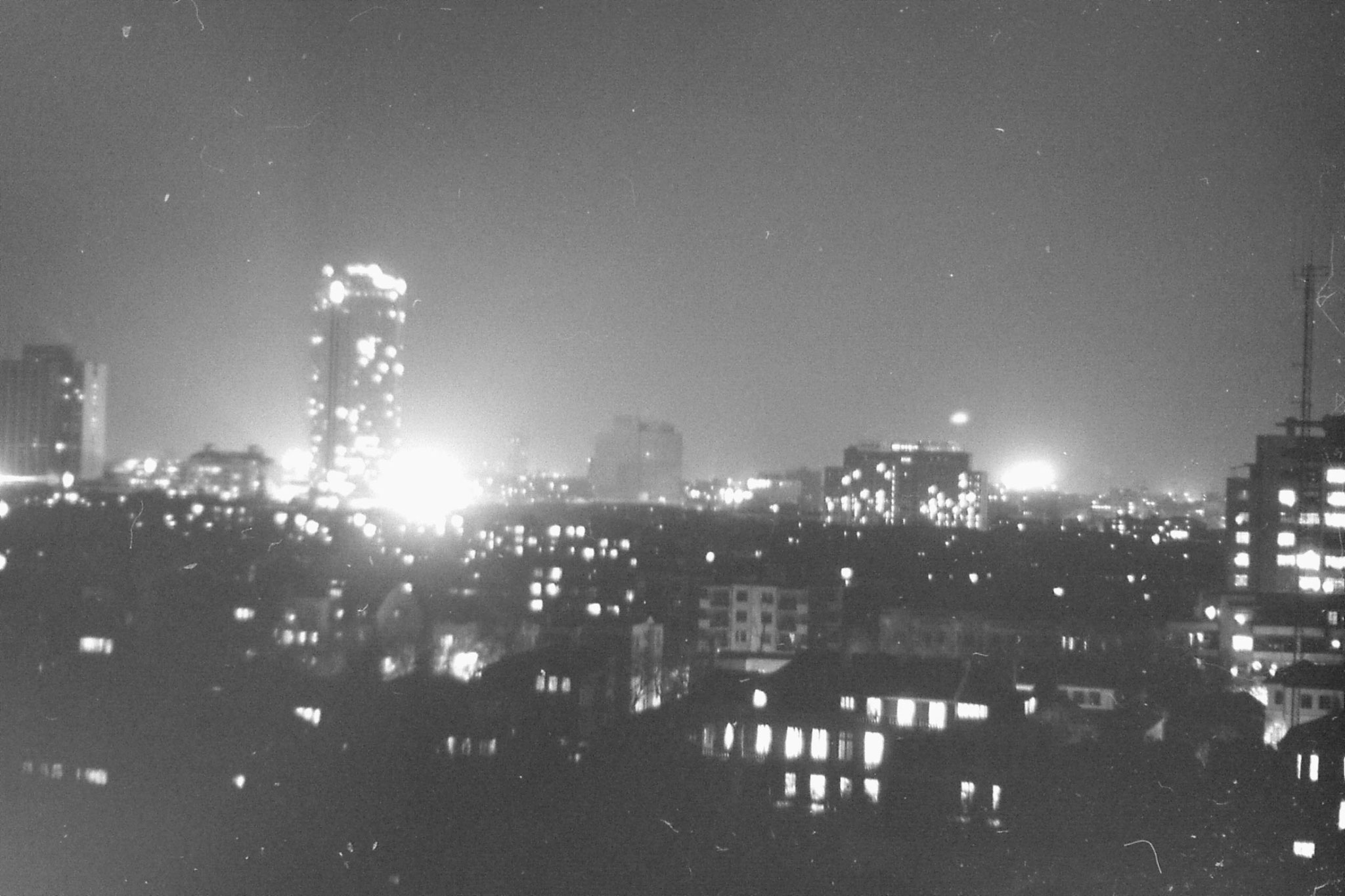 15/12/1988: 25: night view of Shanghai