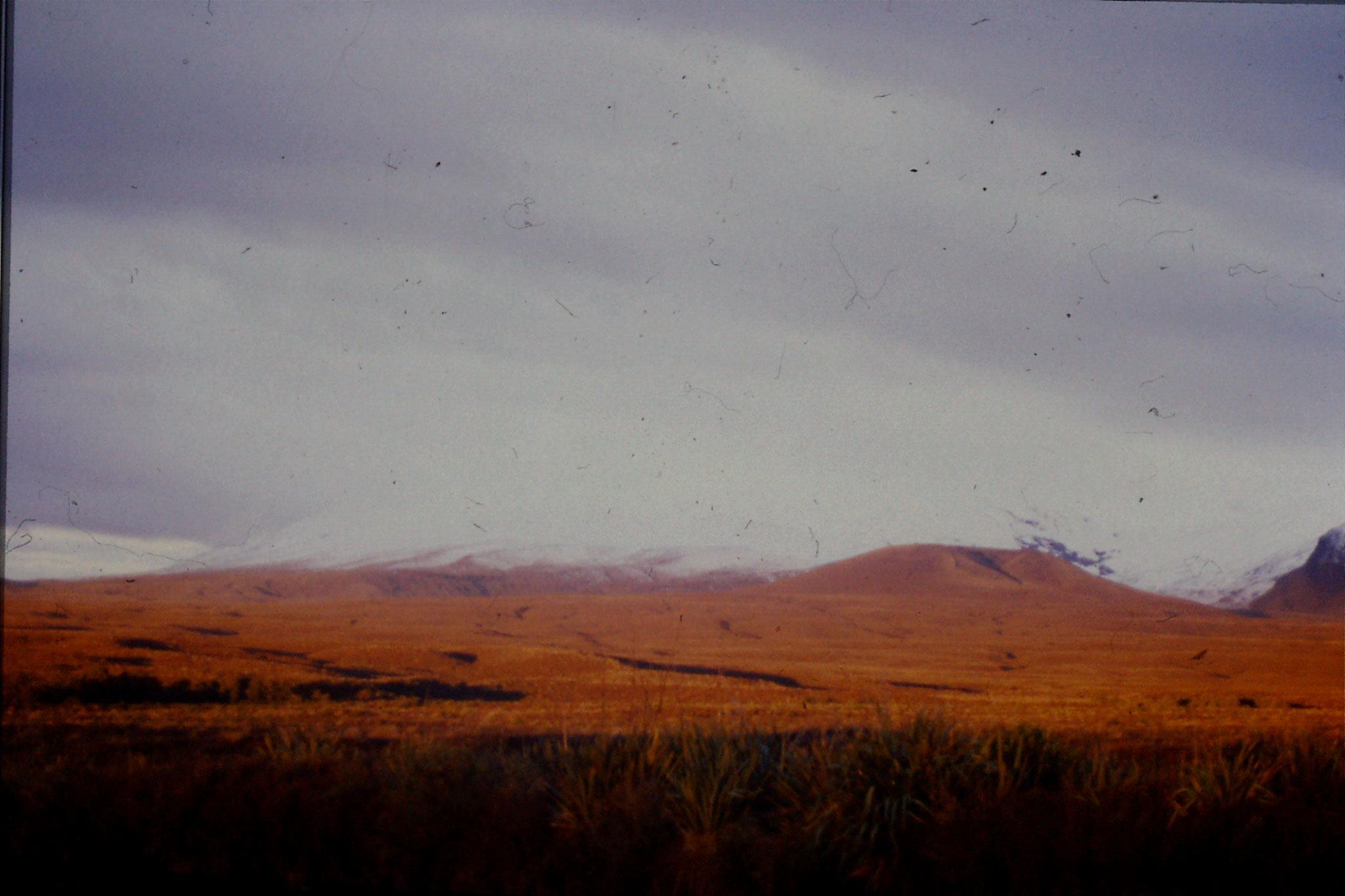 29/8/1990: 4: sunset on Mt Ngauruhoe