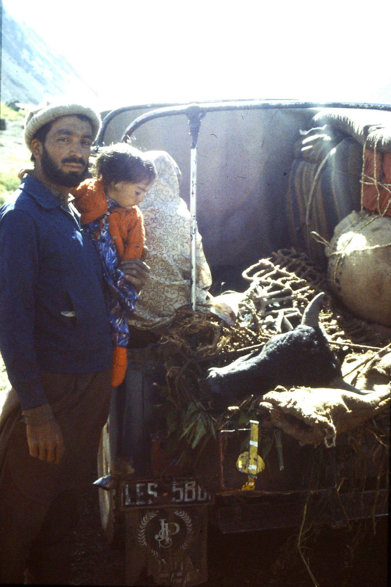 6/10/1989: 25: Burawai, cow in jeep