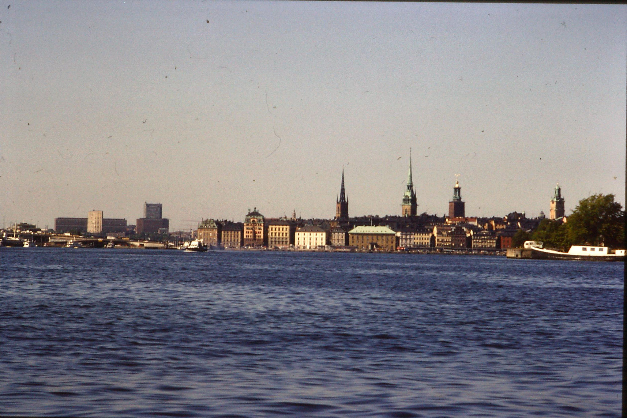 7/9/1988: 29: Stockholm Old Town from boat