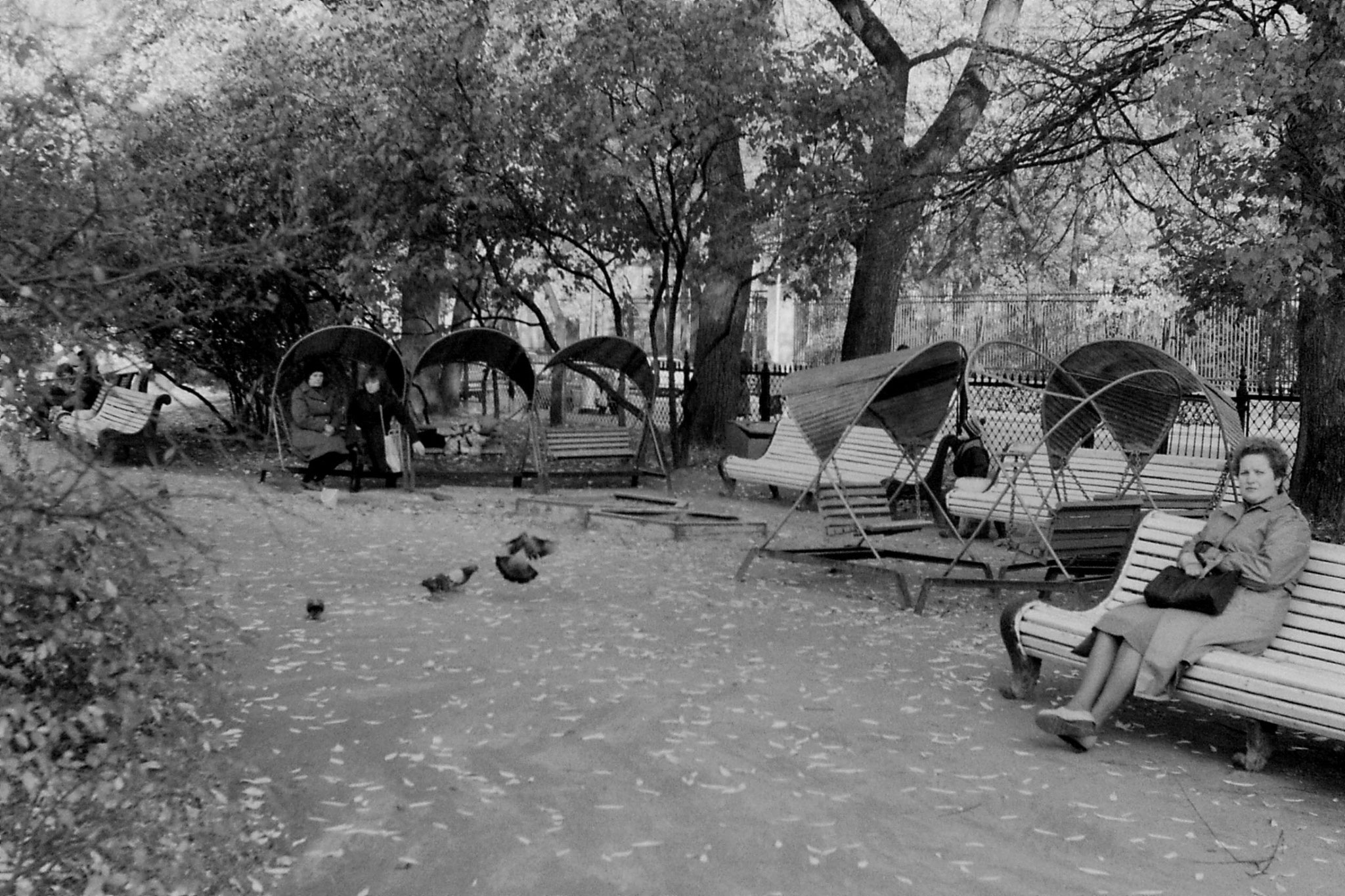 14/10/1988: 26: rocking chairs near Pushkin Theatre