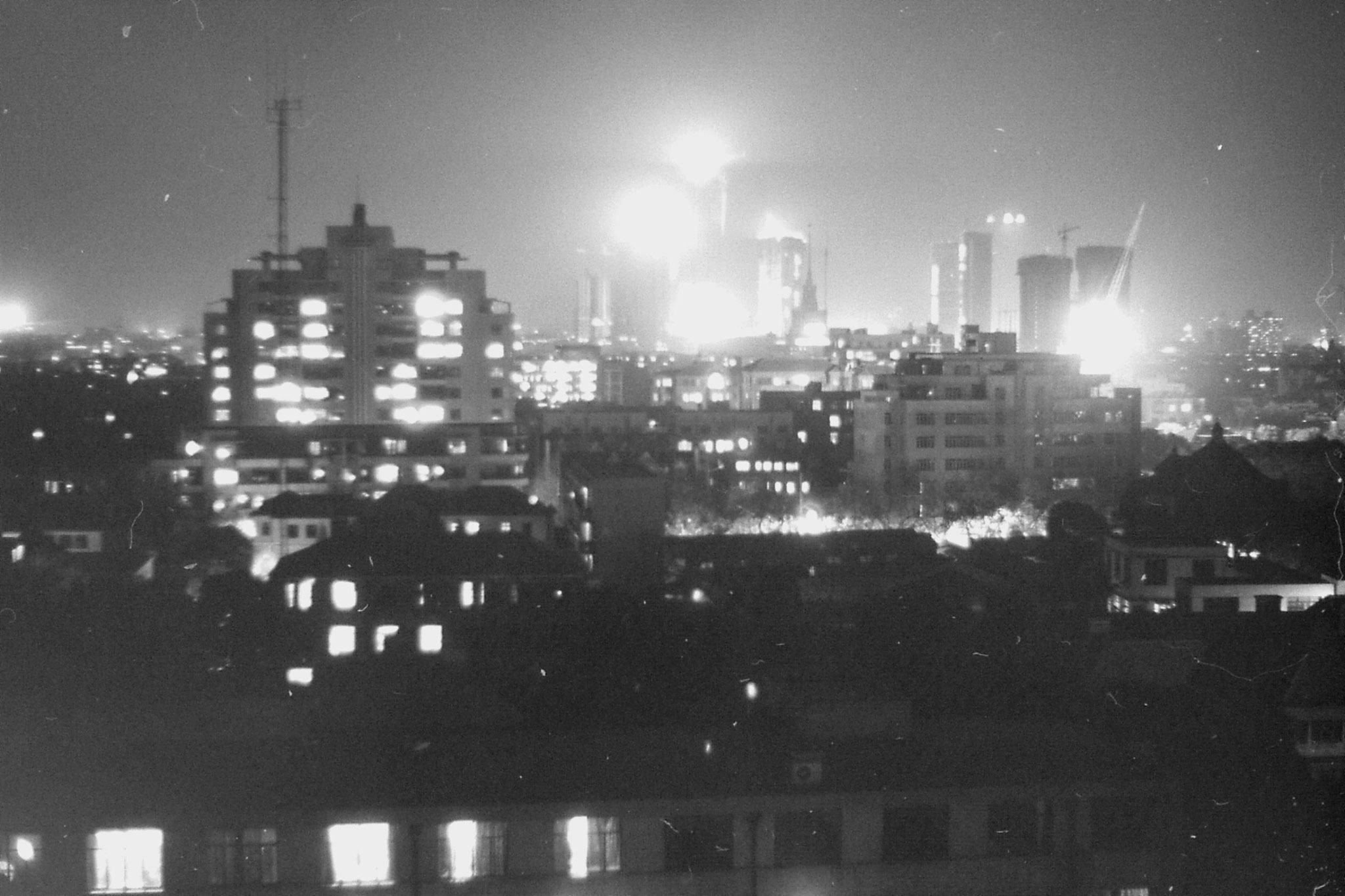 15/12/1988: 26: night view of Shanghai