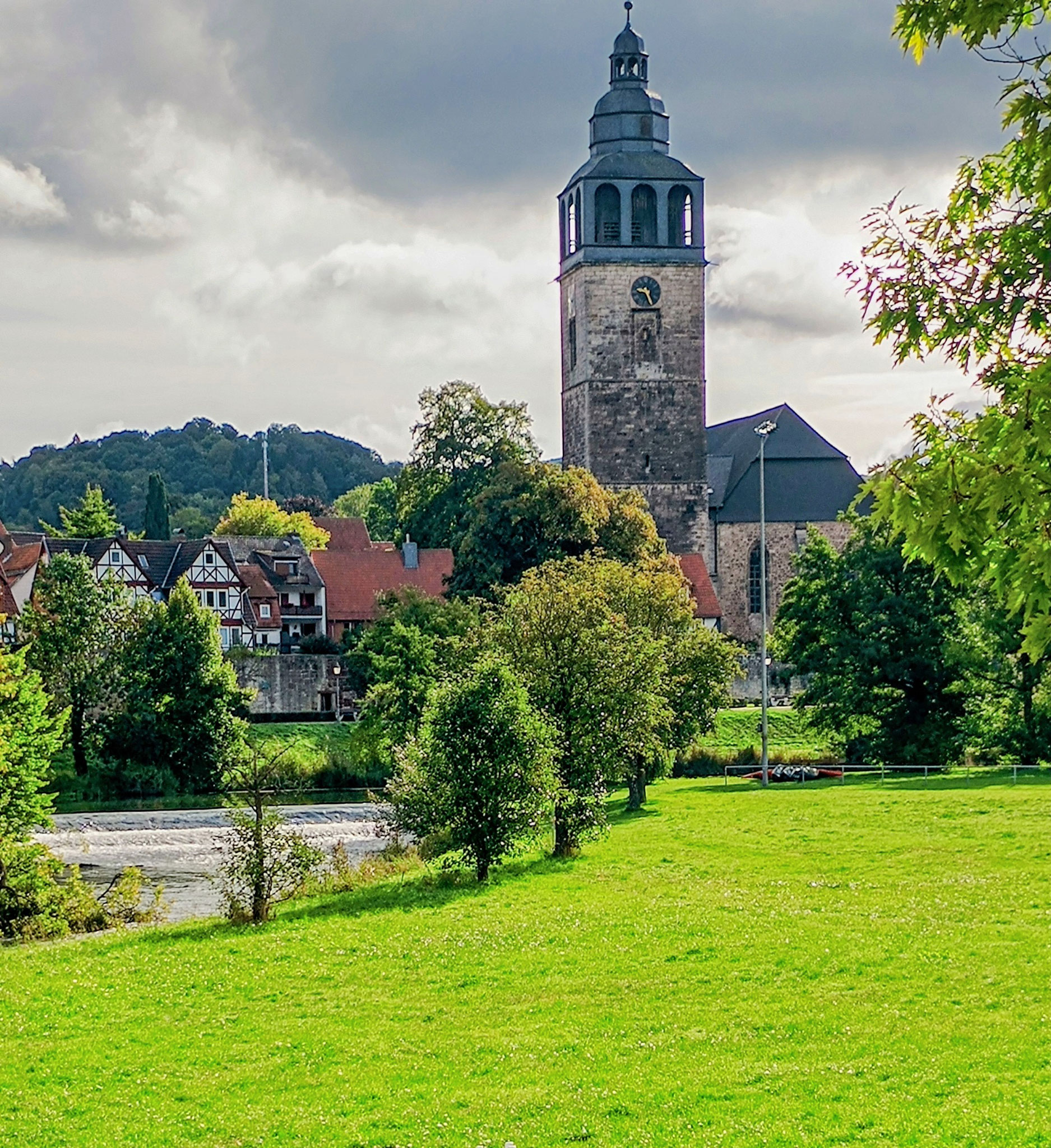 Ev. Kirche (mit Cafe) in Allendorf