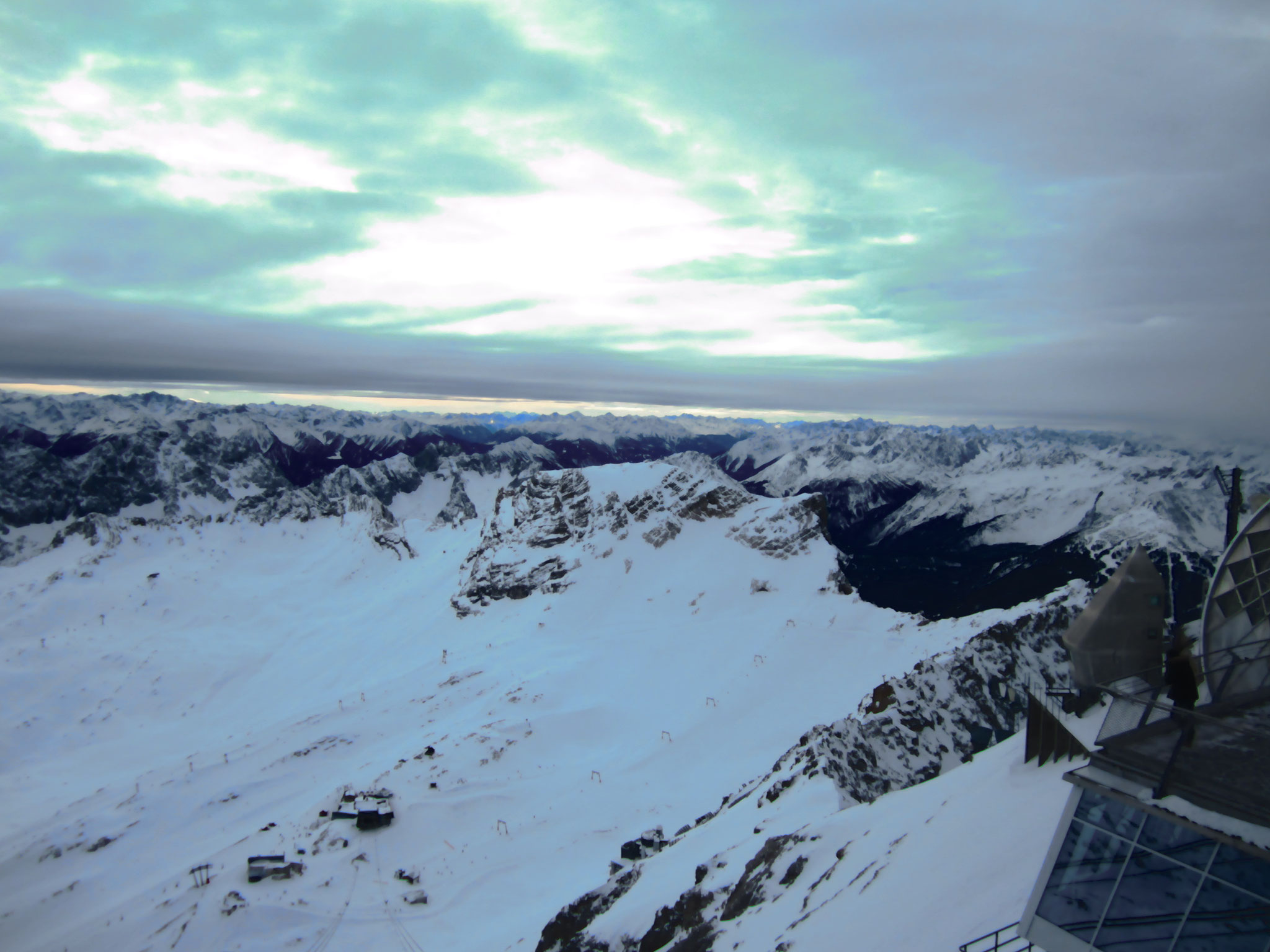 Skipiste Zugspitzplatt auf dem Zugspitze