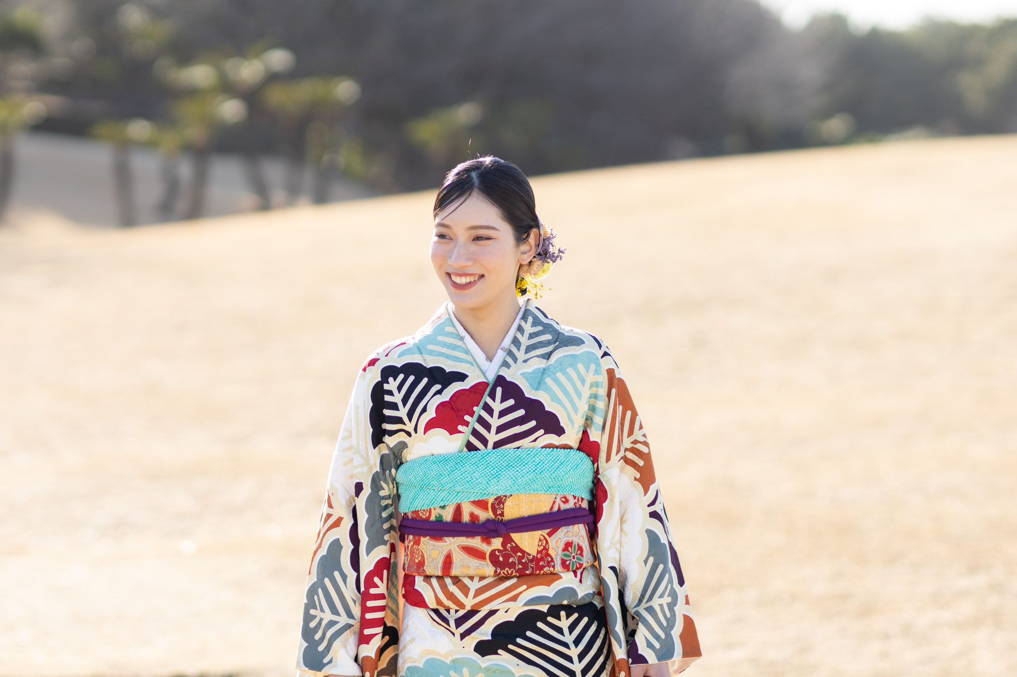 アンティーク振袖で記念撮影 ひじり×福井写真室（古民家スタジオ