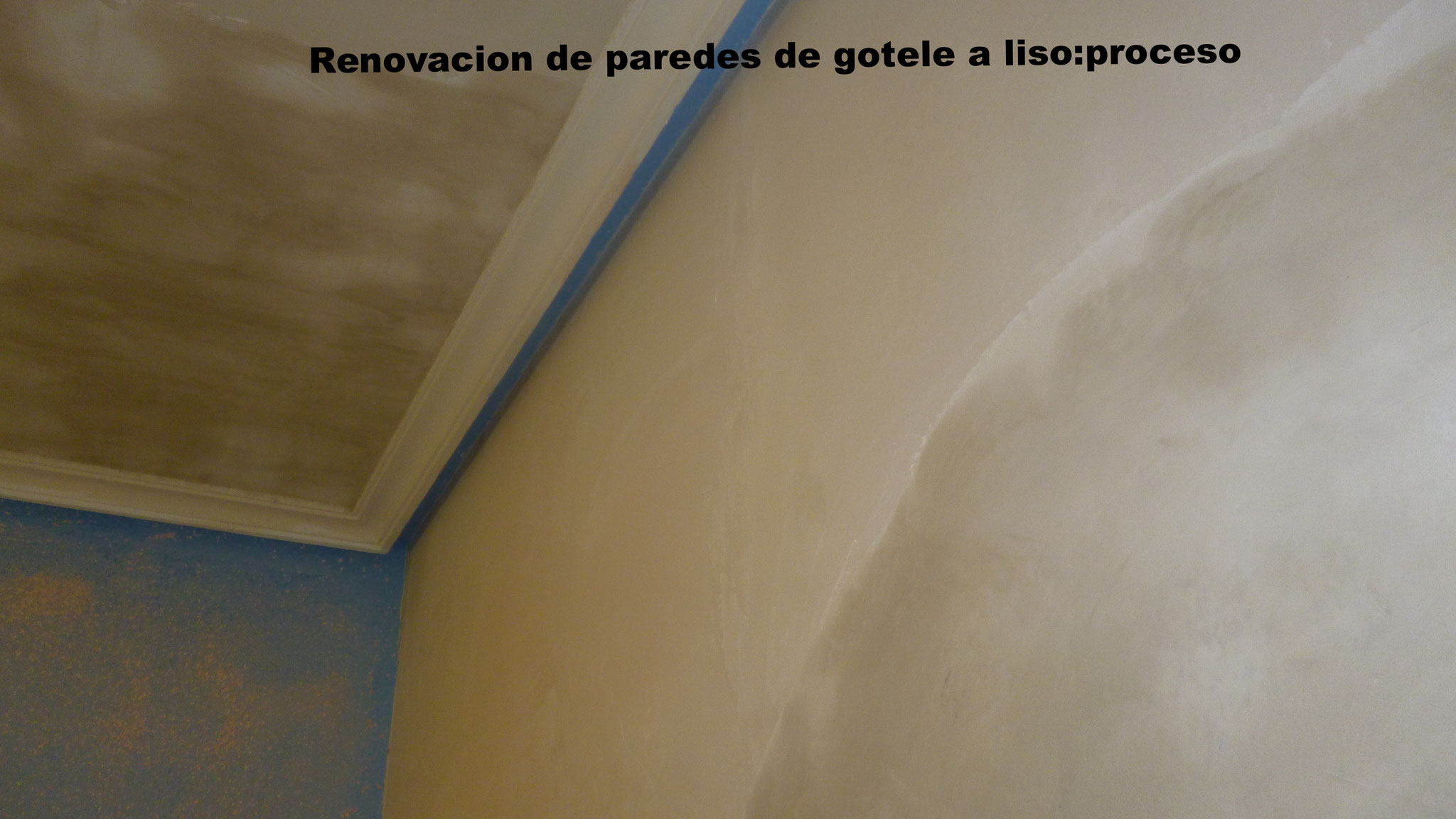 Paredes de gotele a liso