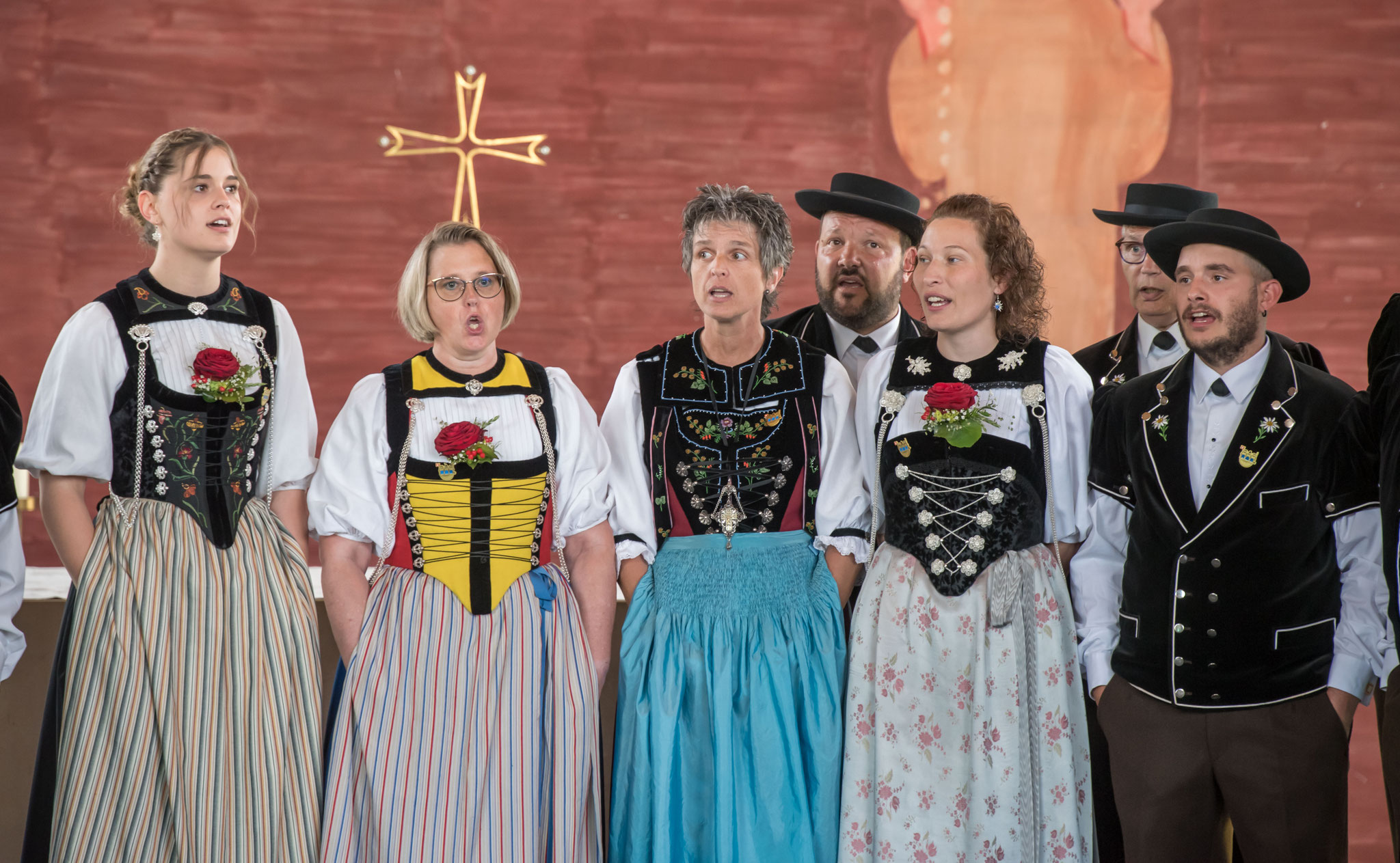  Eidg. Jodlerfest Zug 2023 - Jodlerdoppelquartett Rothrist Motiv 