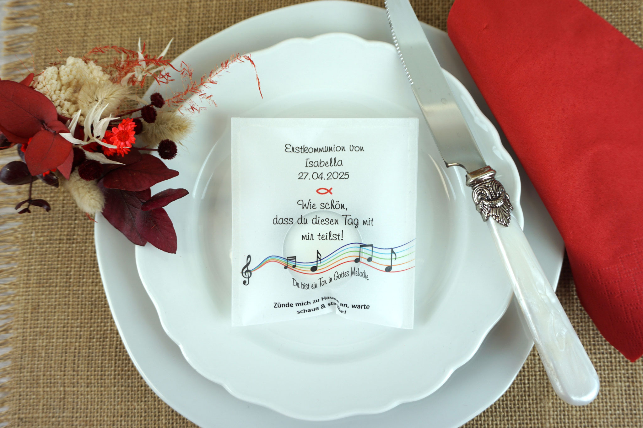 Lichtbotschaft Design: Ein Ton in Gottes Melodie/Regenbogenfarben