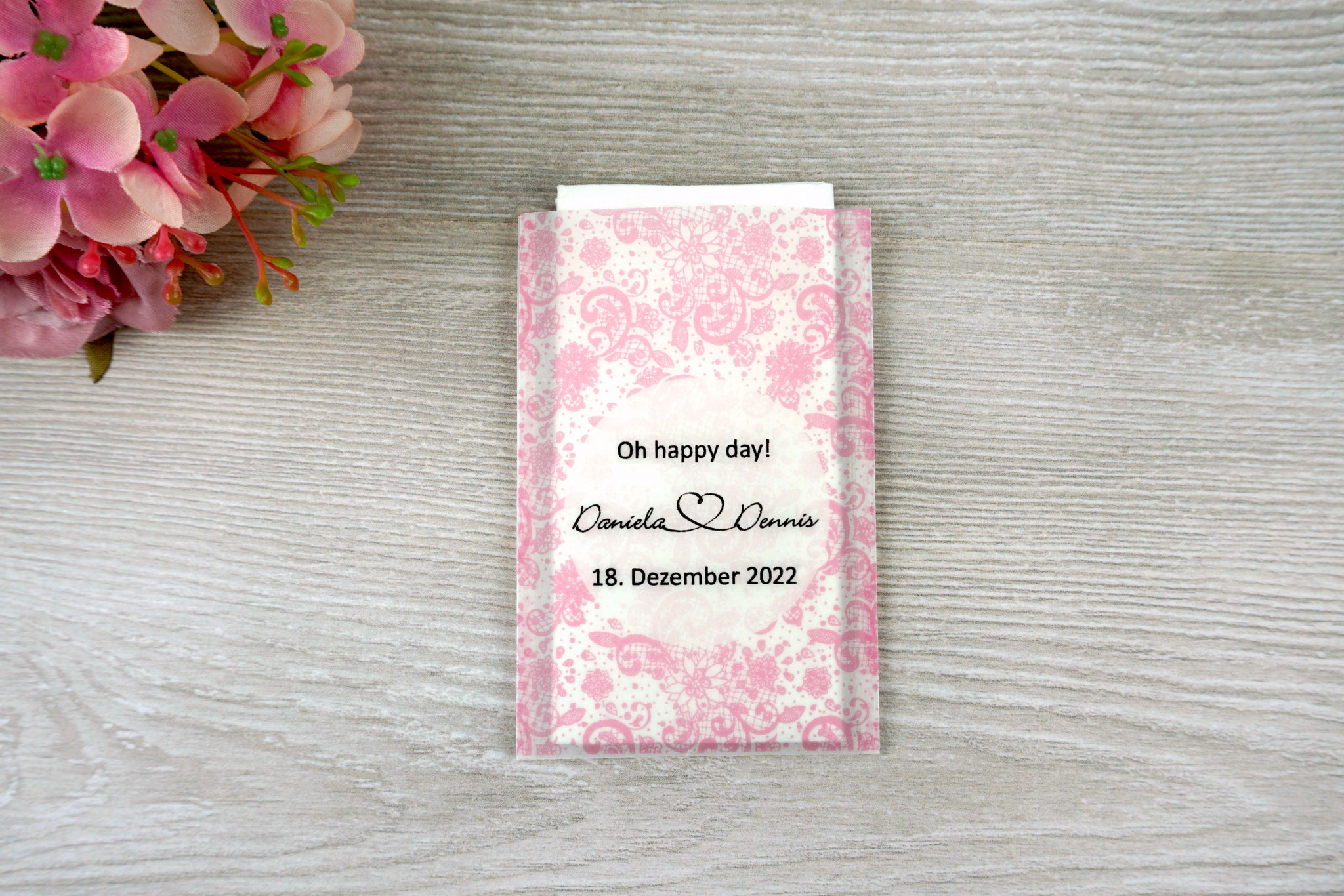 Design Spitze Vintage, Farbe Rosa