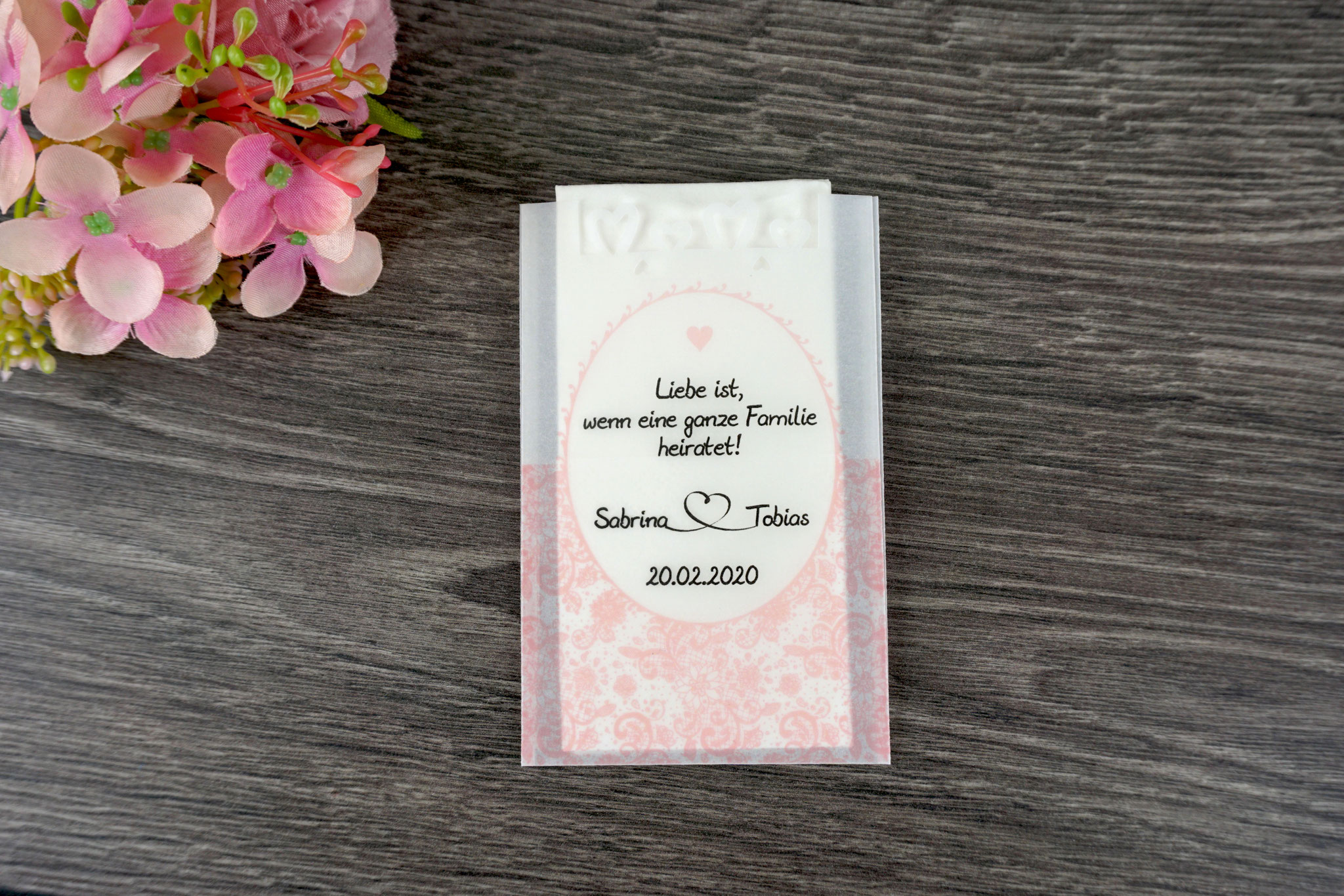Design Romantik, Farbe Puderrosa