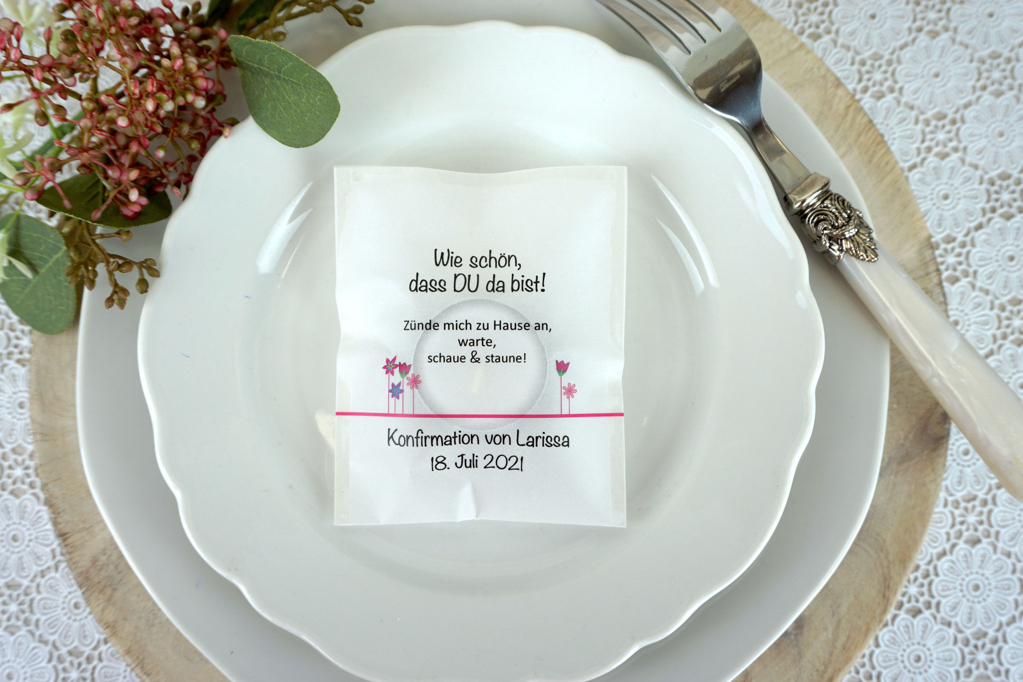 Licht-Botschaft Design: "Blumenwiese" Pink