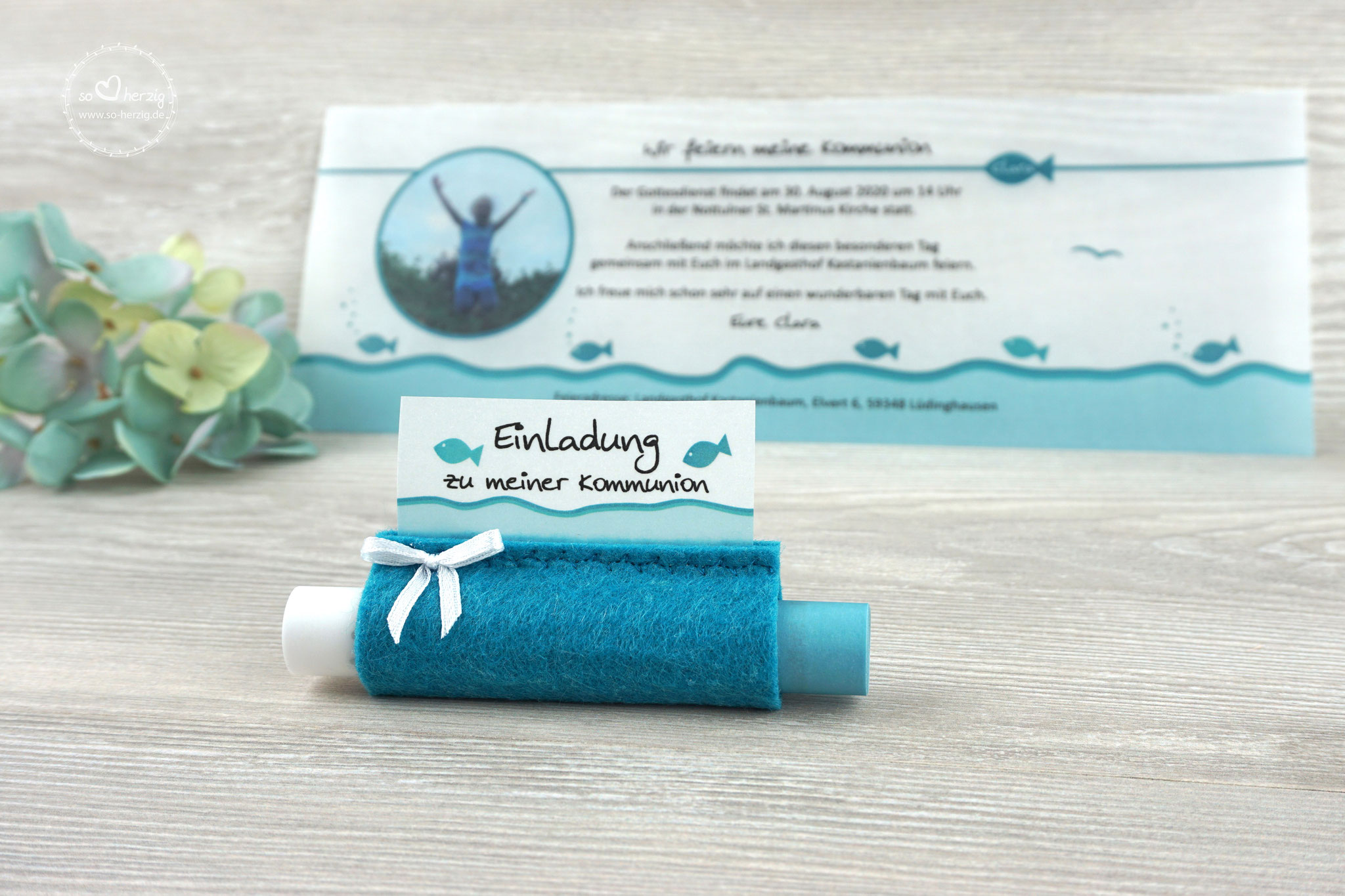 Design Fisch Türkis - mit Bild