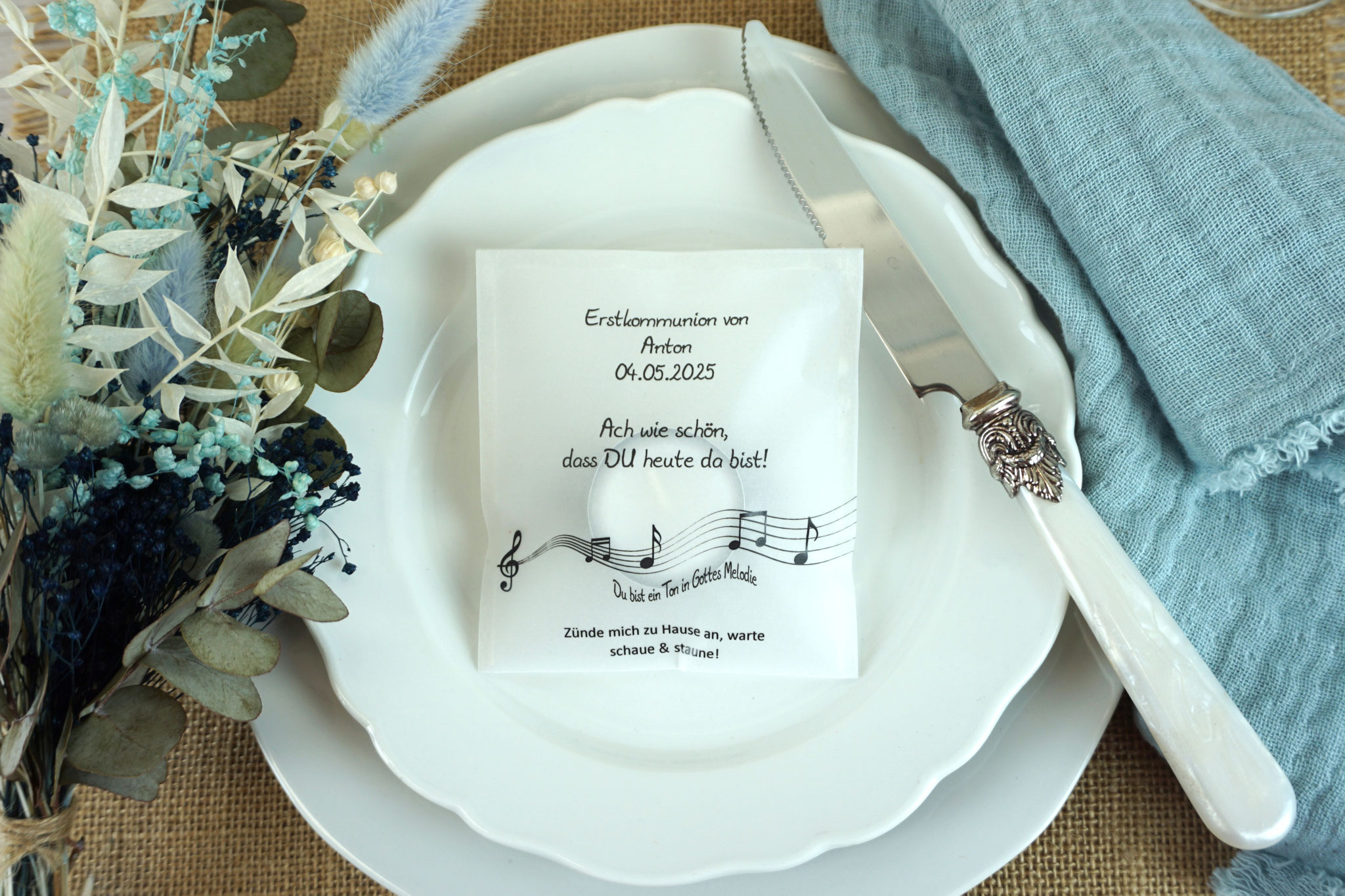Lichtbotschaft Design: Ein Ton in Gottes Melodie/einfarbig