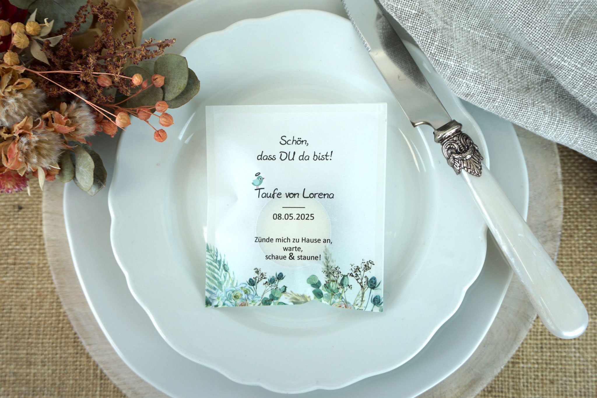 Lichtbotschaft Design "Boho", Schrift Julius B Thyssen