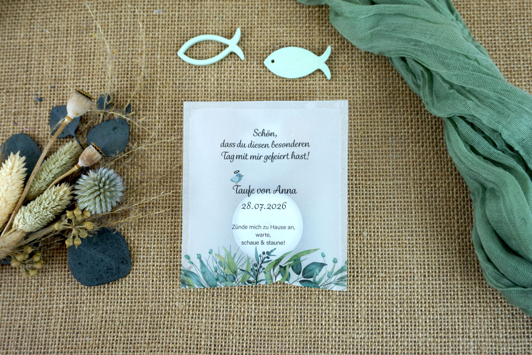 Lichtbotschaft Design "Eukalyptus-Liebe"
