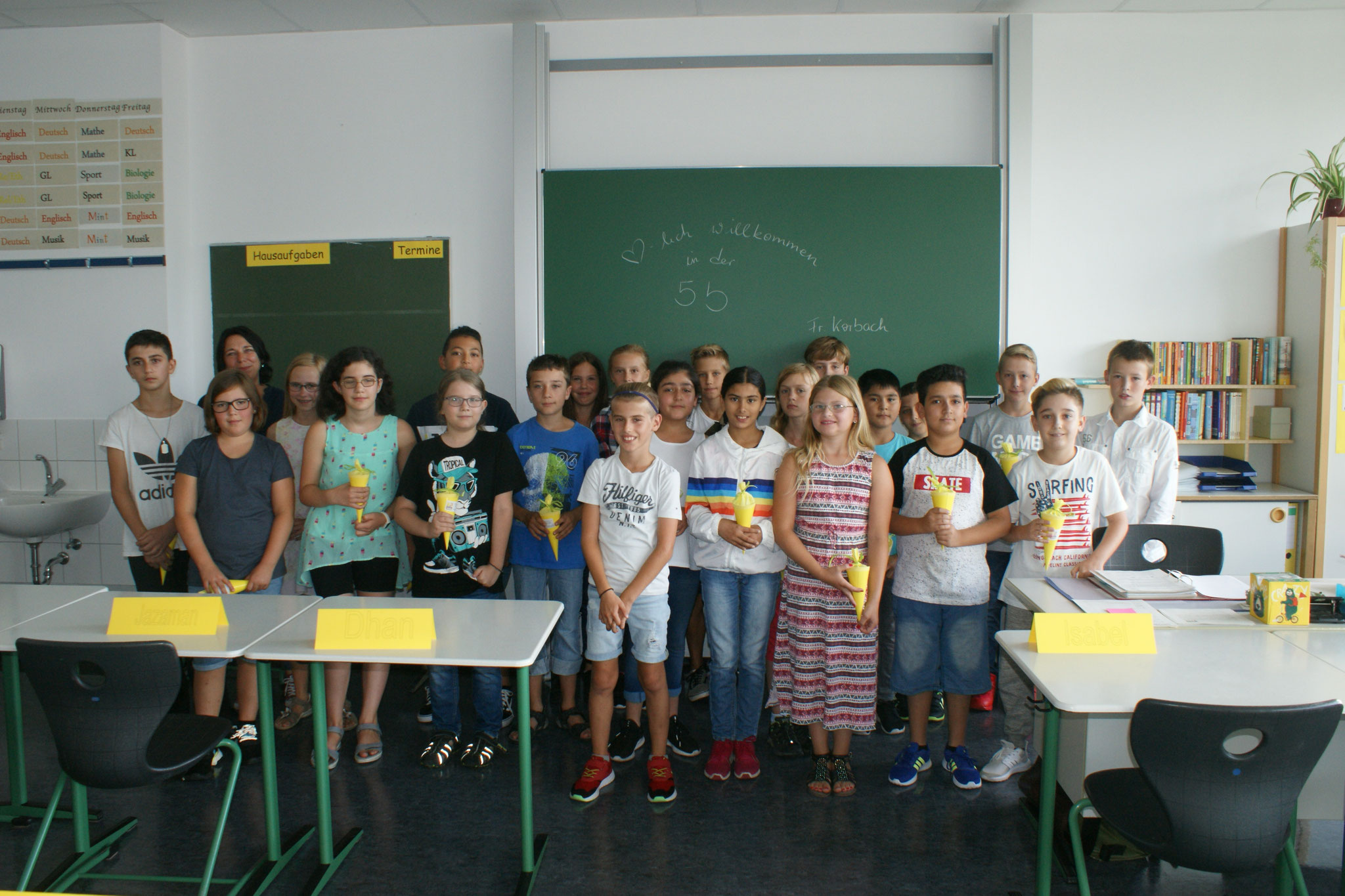 Klasse 5b, Klassenlehrer Sabine Korbach