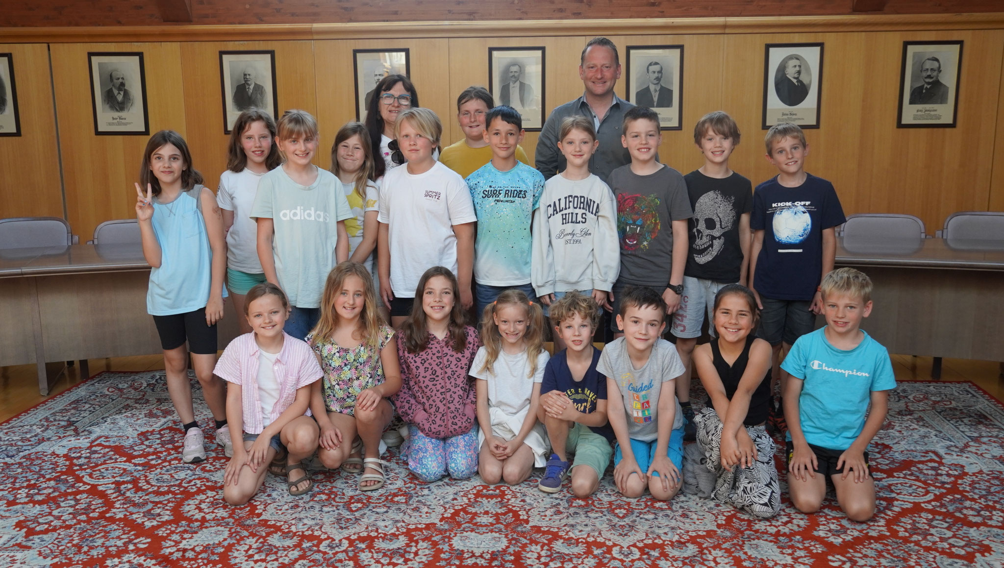 Die 3a im Rathaus