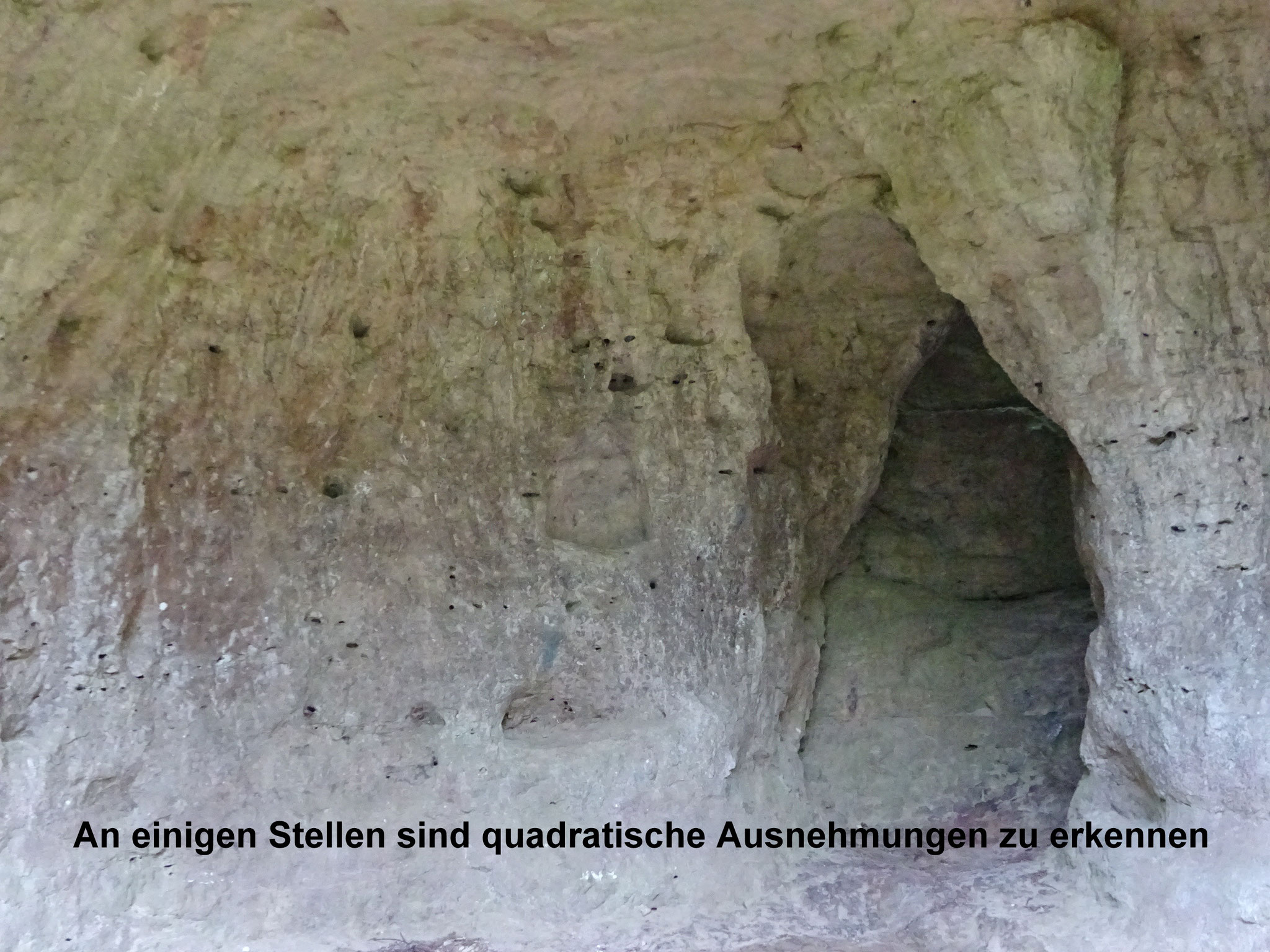 Bearbeitungsspuren an den Seitenwänden