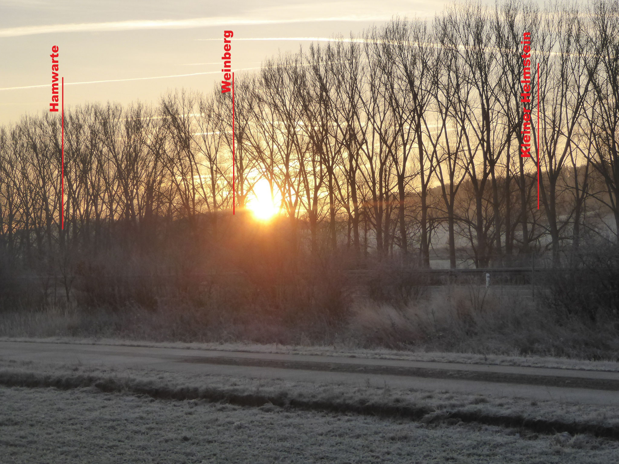 Sonnenaufgang von der KGA Quedlinburg 2