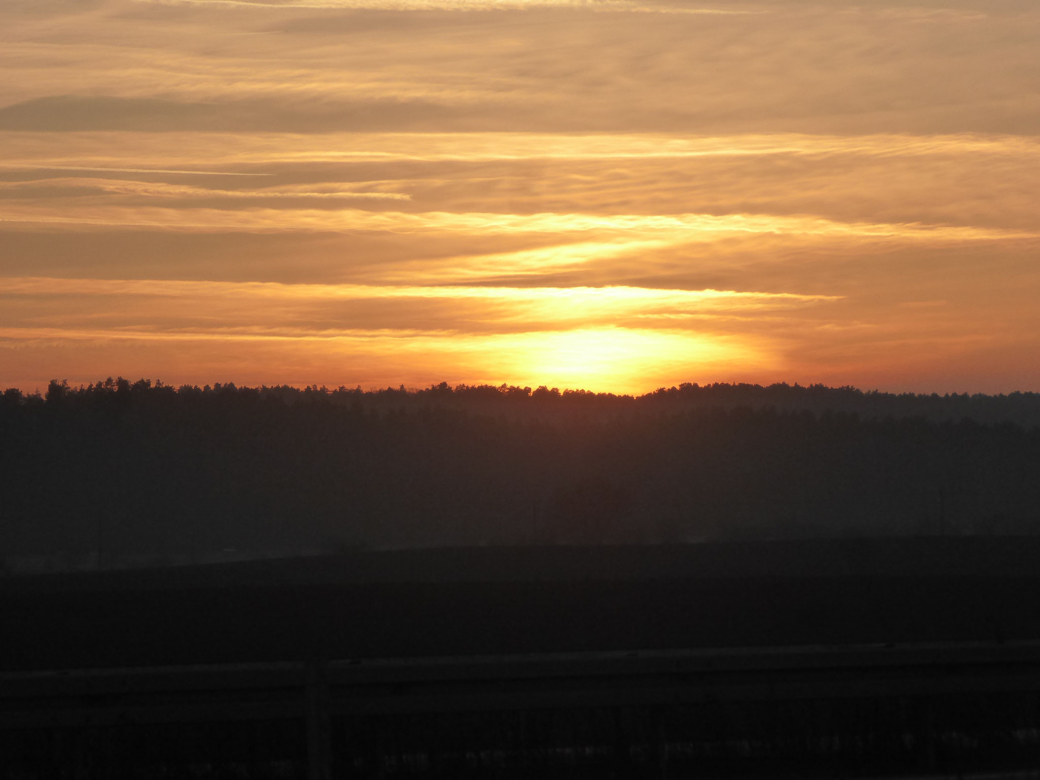 Sonnenuntergang von der KGA Quedlinburg 2