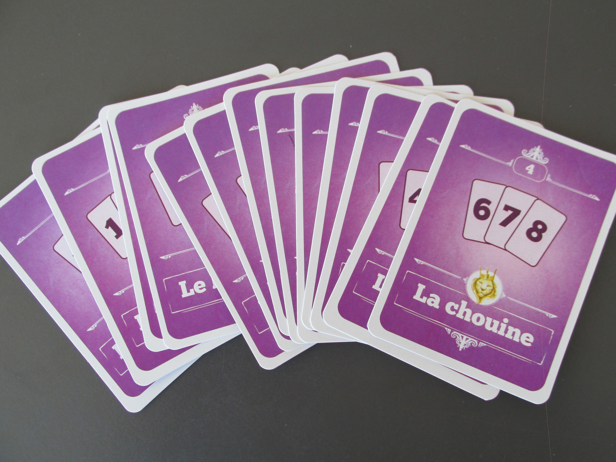 13 cartes "combinaison"