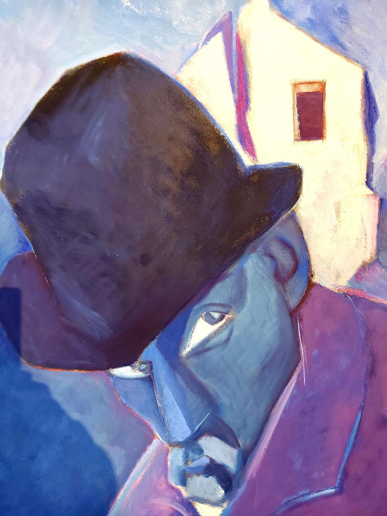 Eberhard von der Erde (geb. 1945): "Bildnis Paul Cezanne", 1990