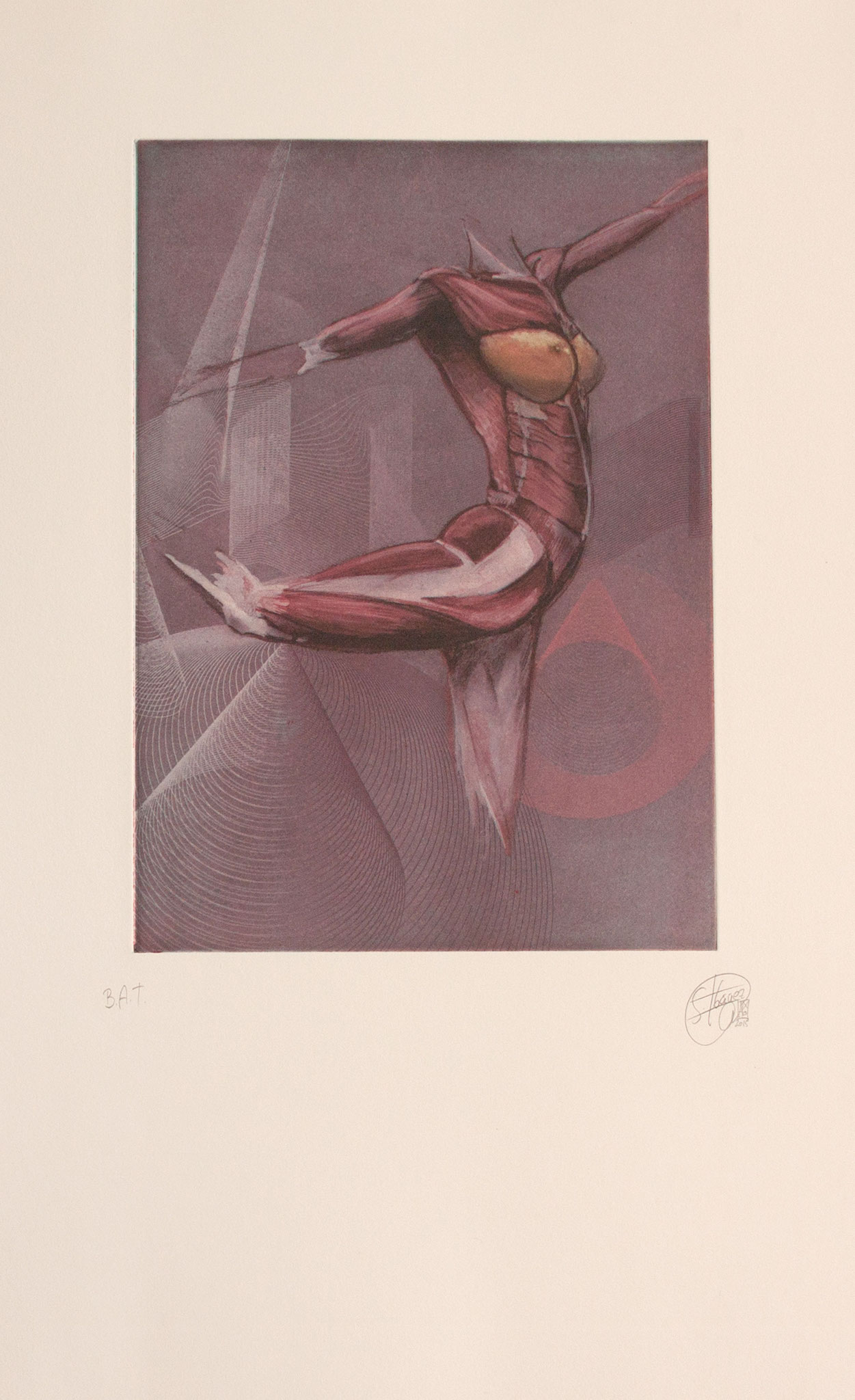 "MOVIMIENTO"-Fotopolímero- Cuatricromía -54x38. 2014