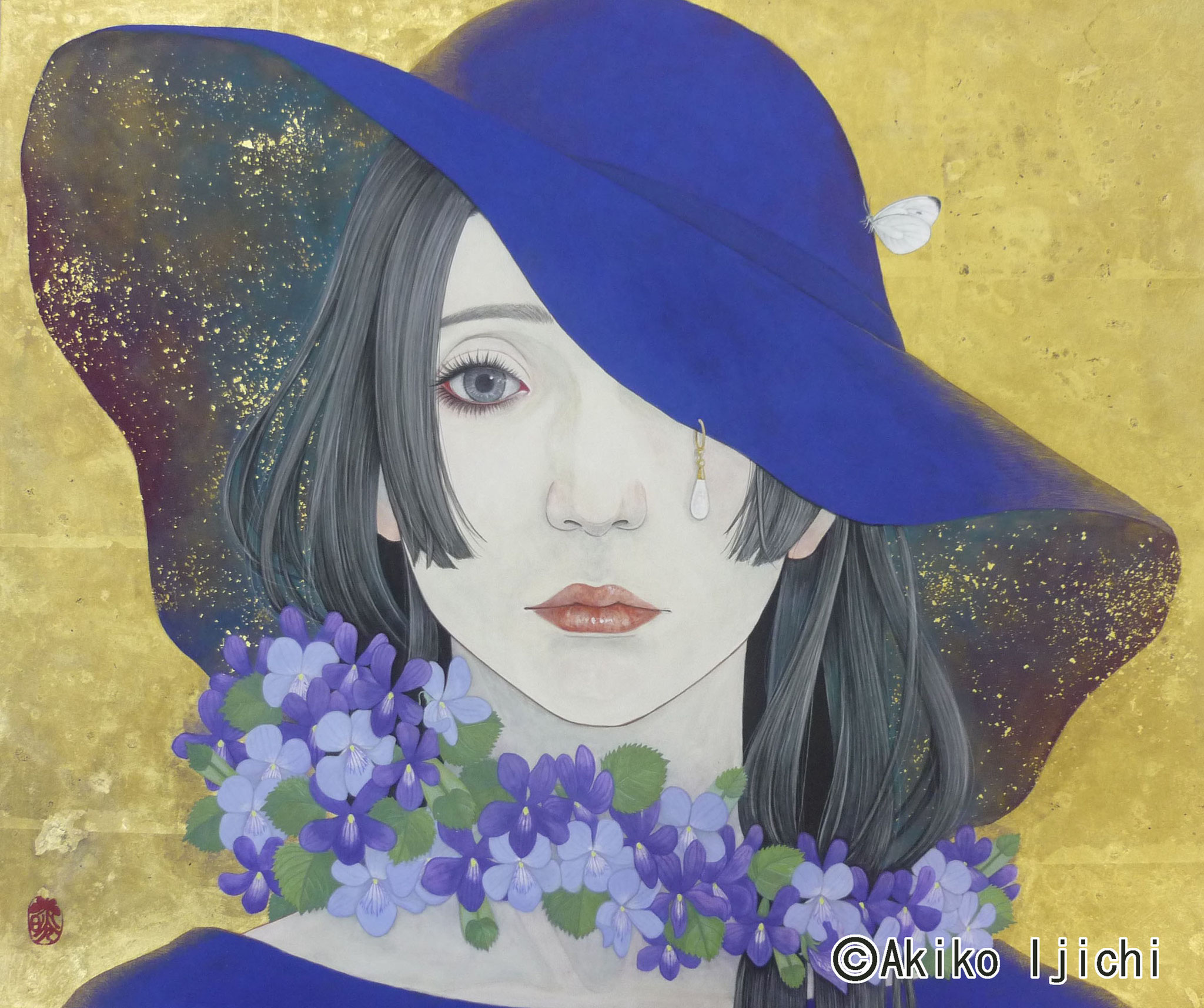 菫色の追憶　F8　個人蔵/Sold