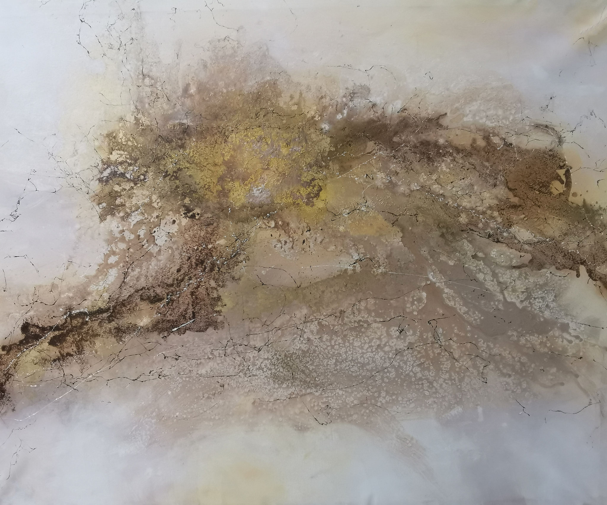 Fields of gold - Acryl auf Leinwand, 205 x 155 cm, 2025