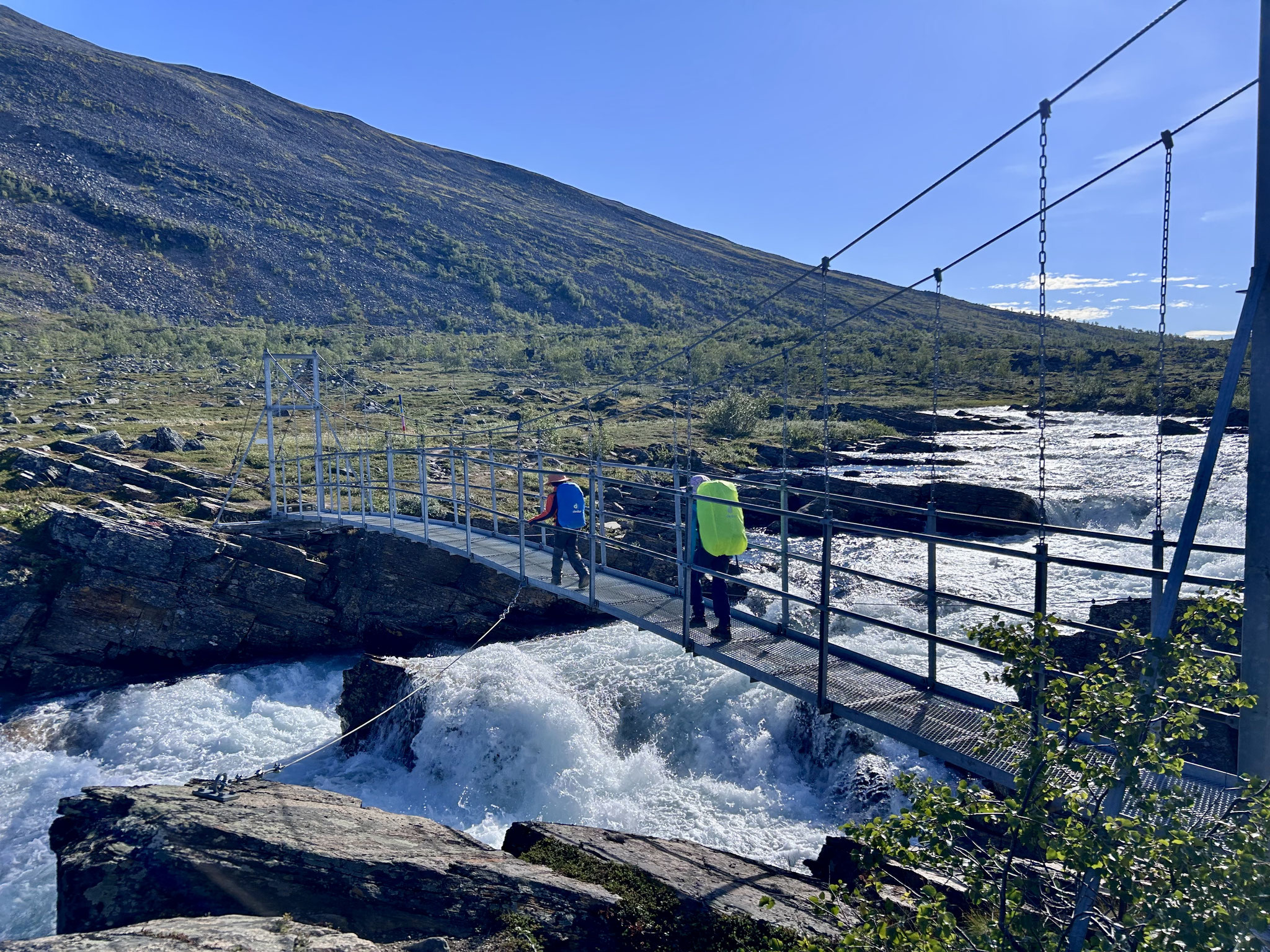 Die zweite Hängebrücke des Tages