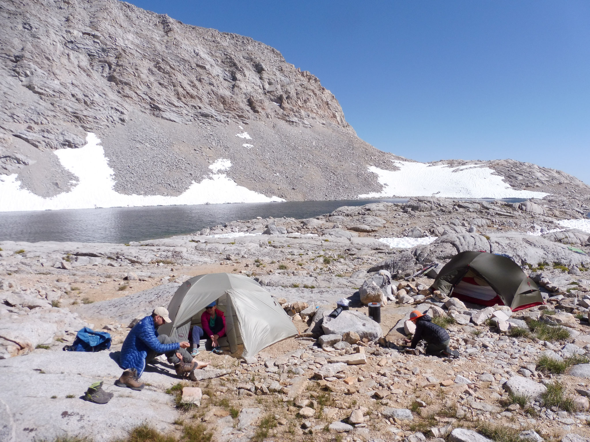 Diamond Mesa vor Forester Pass, unser Camp auf über 3.700 Meter