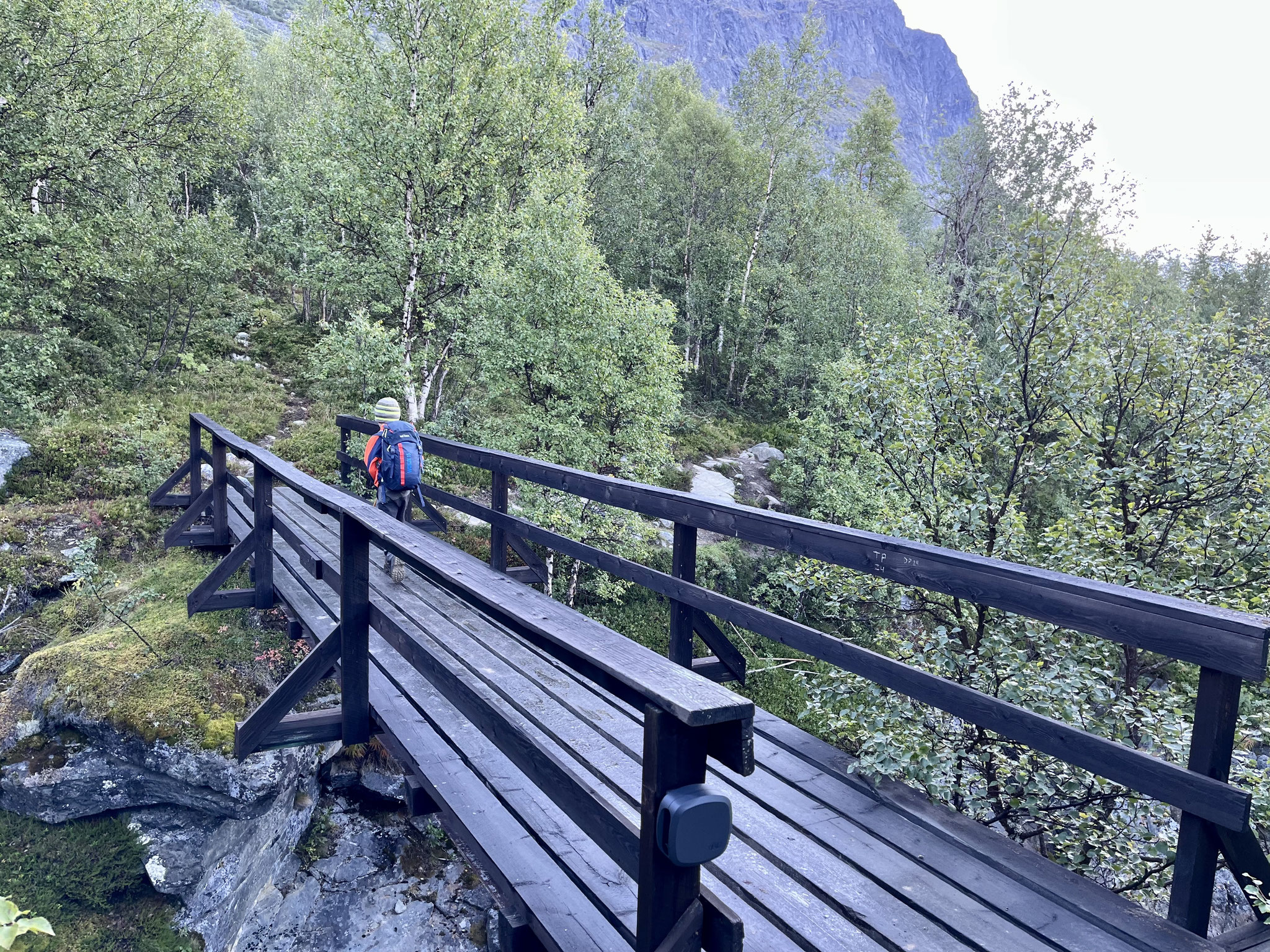Geschafft, direkt vor der Hütte