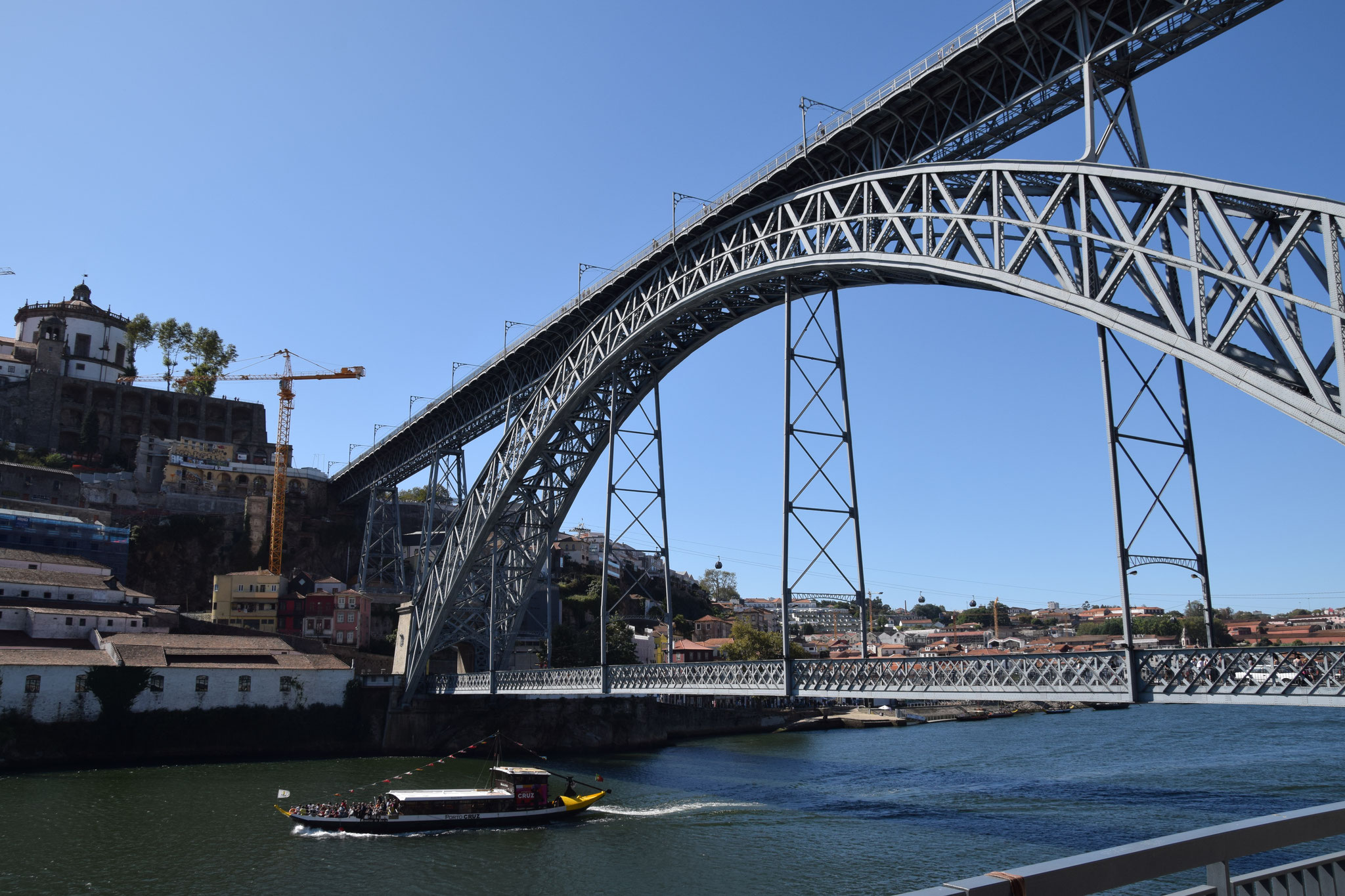 Die zweistöckige Brücke 'Ponte Dom Luis I' von Gustav Eiffel