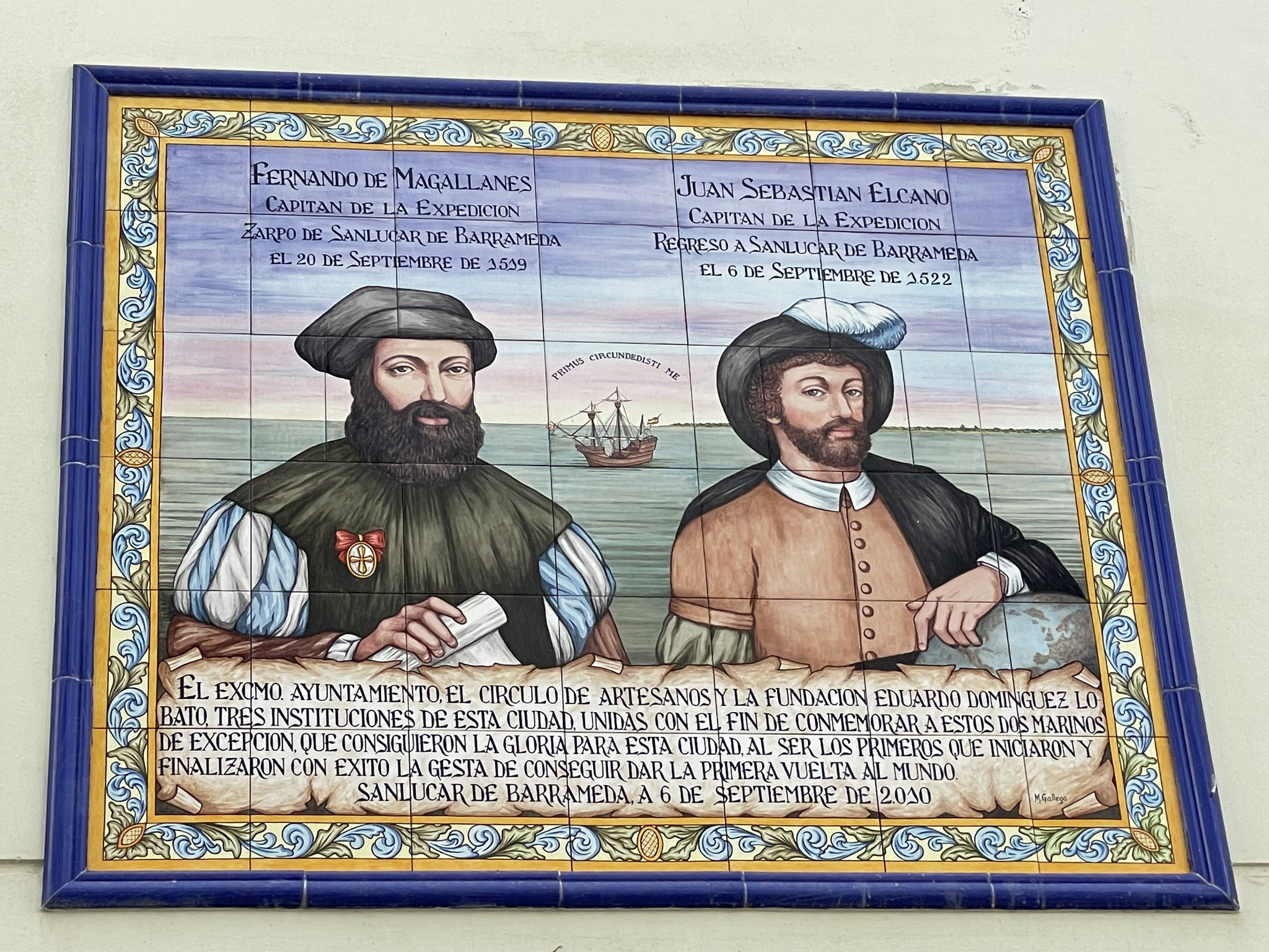 Magellan und Elcano starteten von Sanlucar aus zur Weltumsegelung