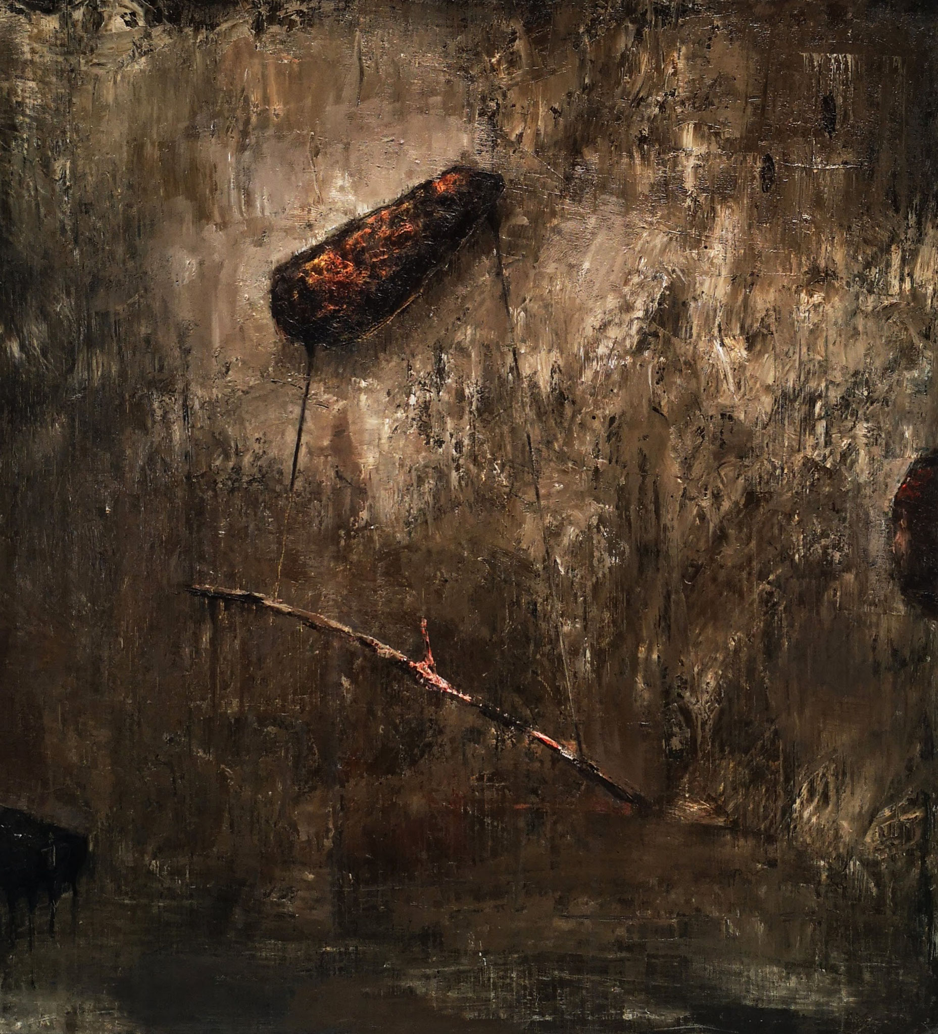 Passenger - Óleo sobre madera entelada Oil on canvas wood 42 x 46 cm 2021