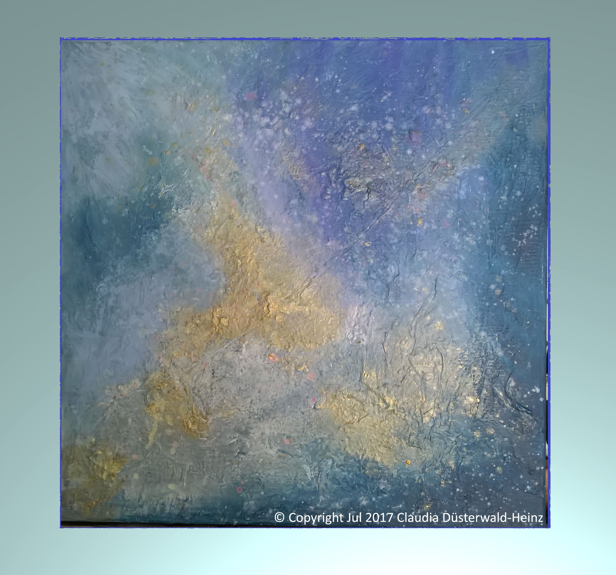 Abstract Explosion "Universe" Acryl auf Leinwand  40 x 40 cm ( B x H ) 