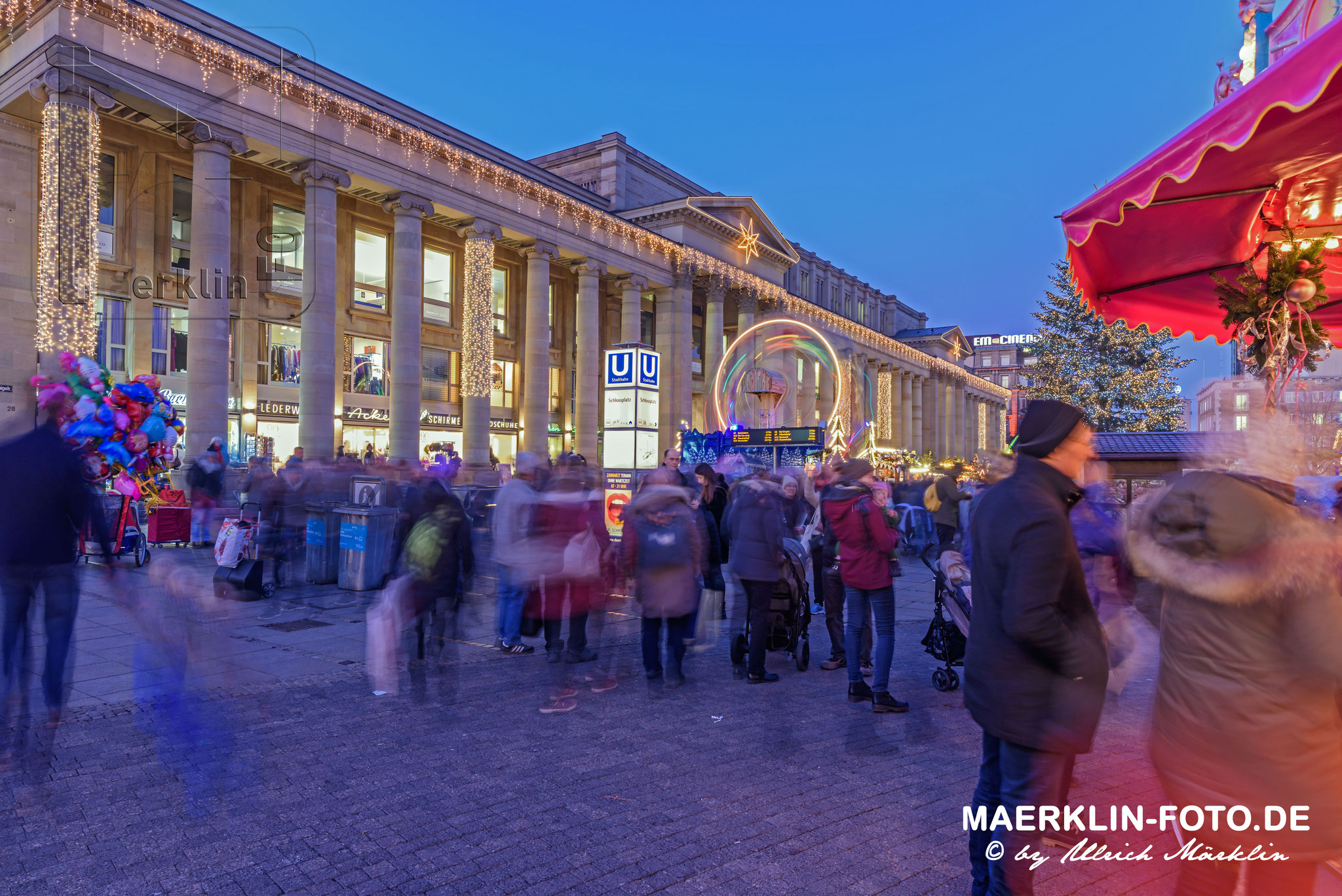 Weihnachtsmarkt in Stuttgart, Königstraße/Königsbau