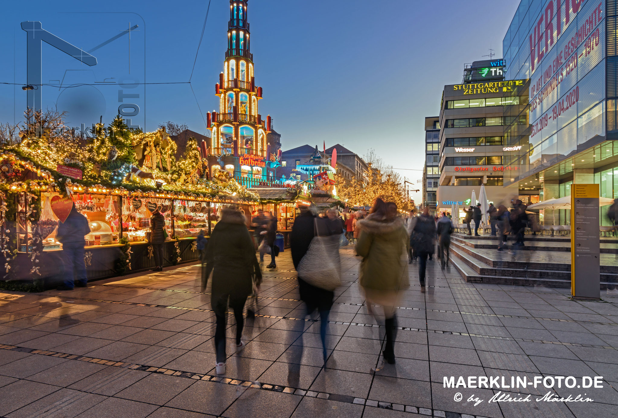 Weihnachtsmarkt in Stuttgart, Schlossplatz/Königstraße