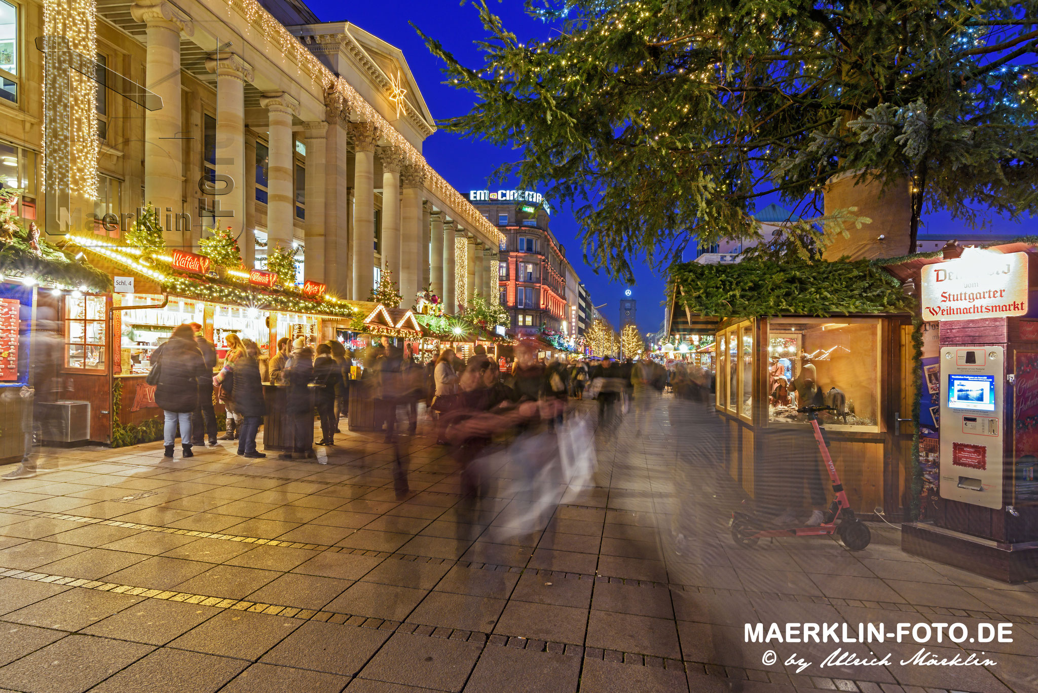 Weihnachtsmarkt in Stuttgart, Königstraße/Königsbau