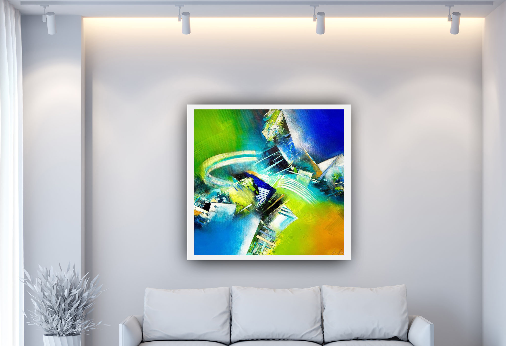 BETWEEN OCEANS 100 x 100 cm