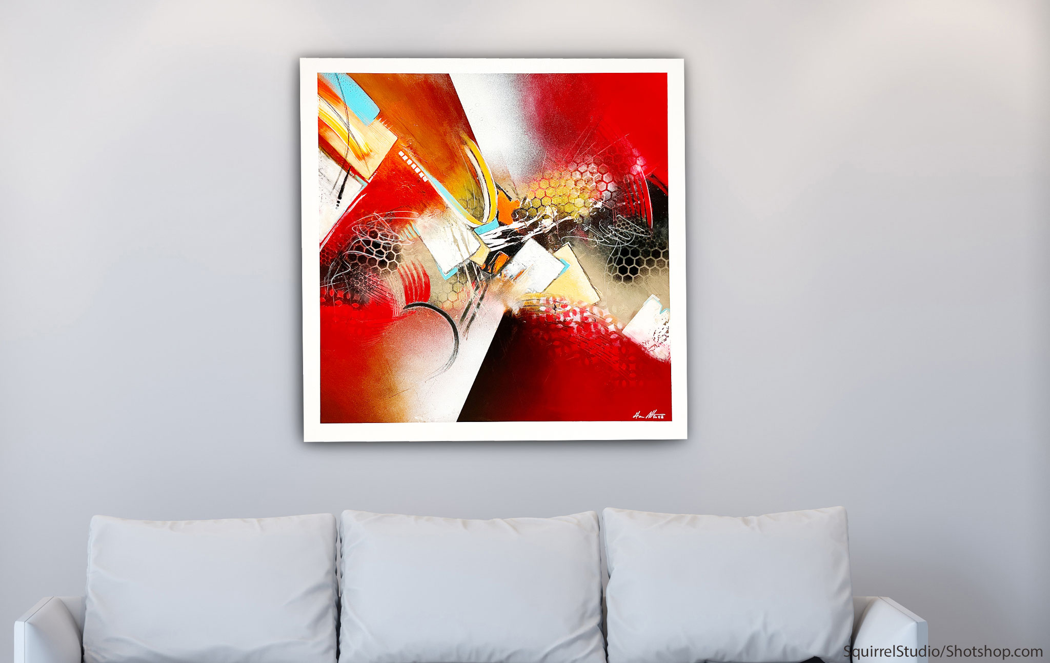RED SERIES XX I 80 x 80 cm